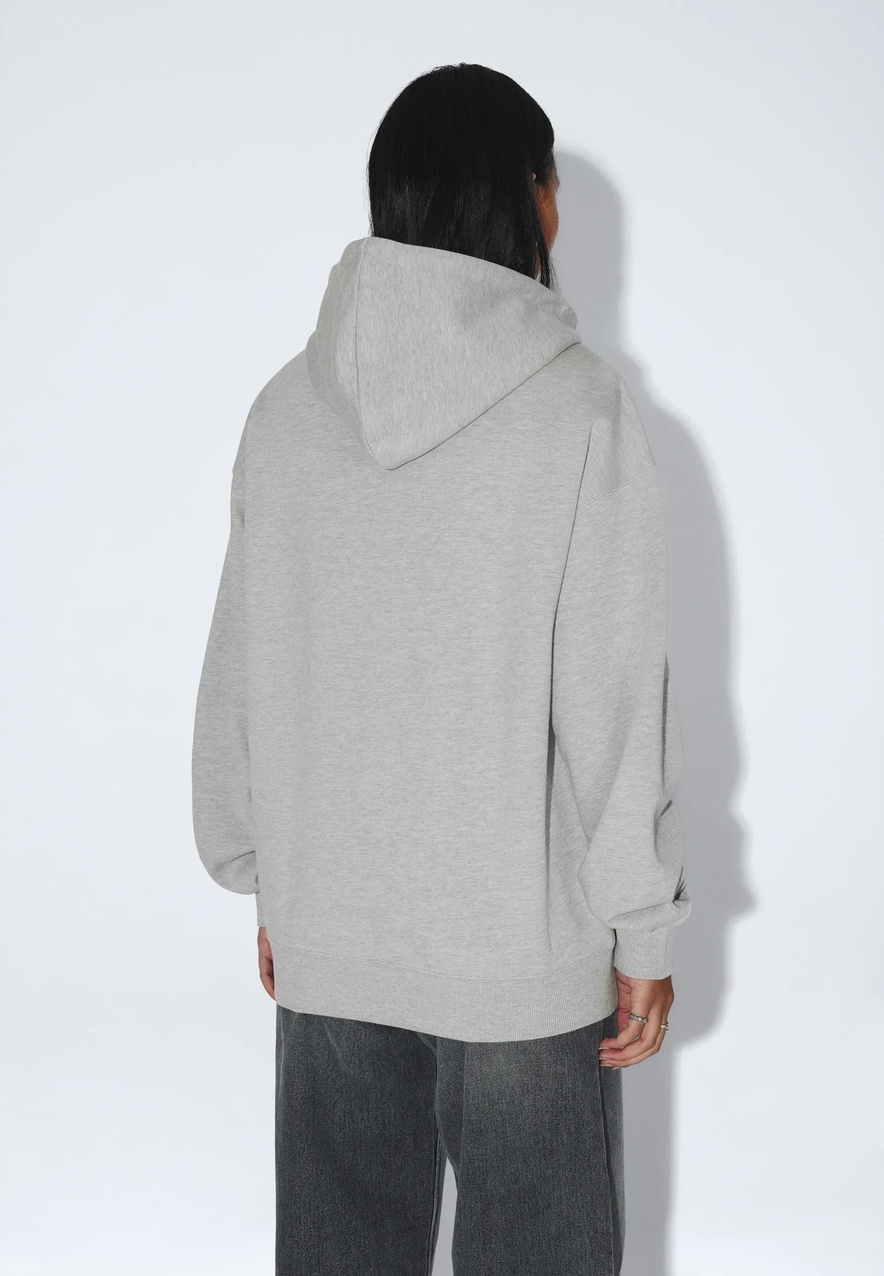 Aiden Zip Hoodie - Grey Melange Time - Image 15