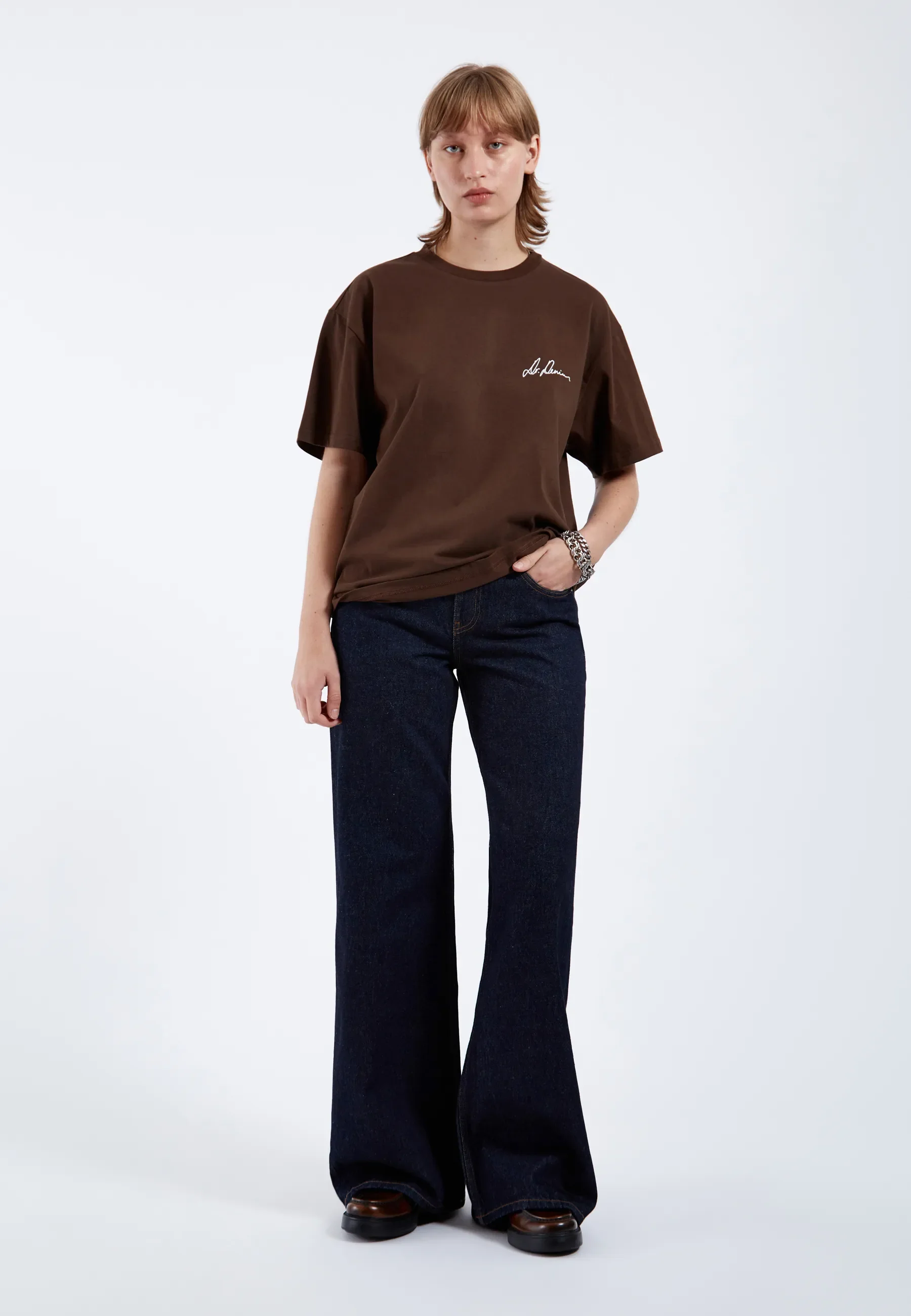 Bace Tee - Chocolate Small Script - Image 2