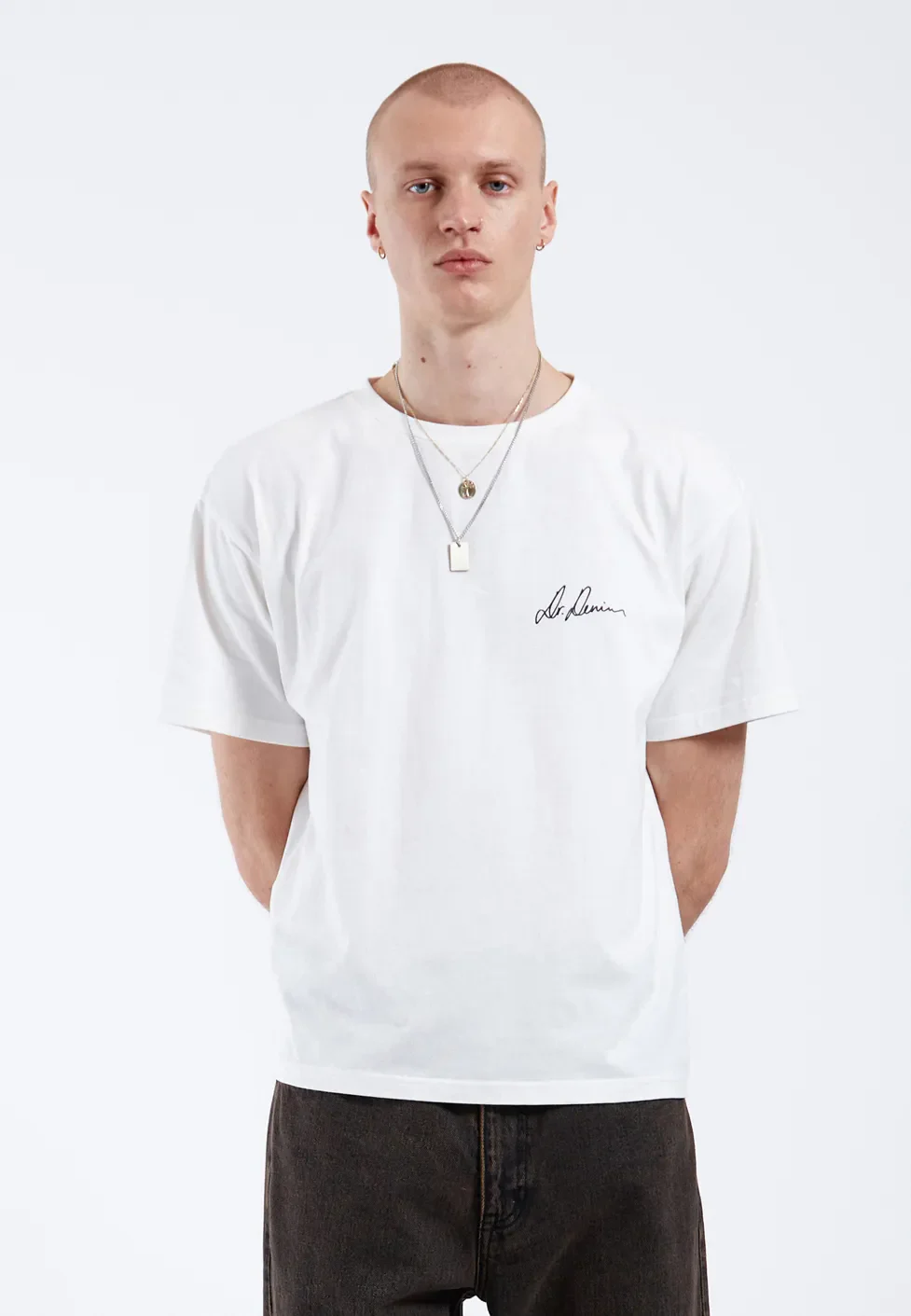 Bace Tee - Off White Small Script - Image 5