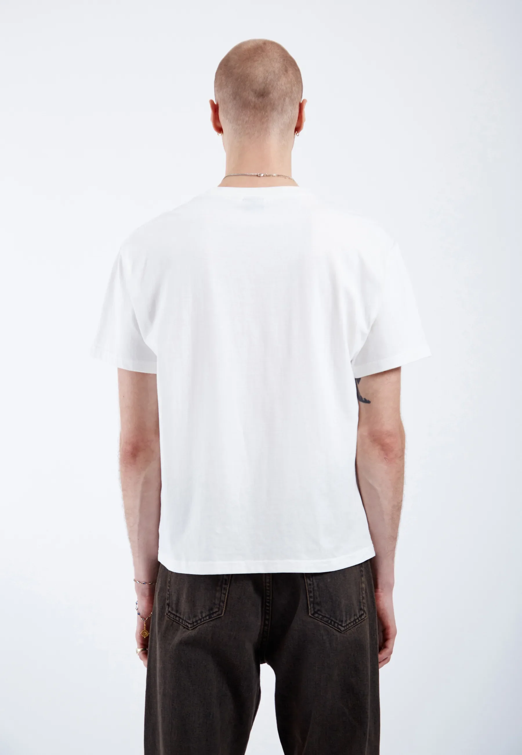 Bace Tee - Off White Small Script - Image 6
