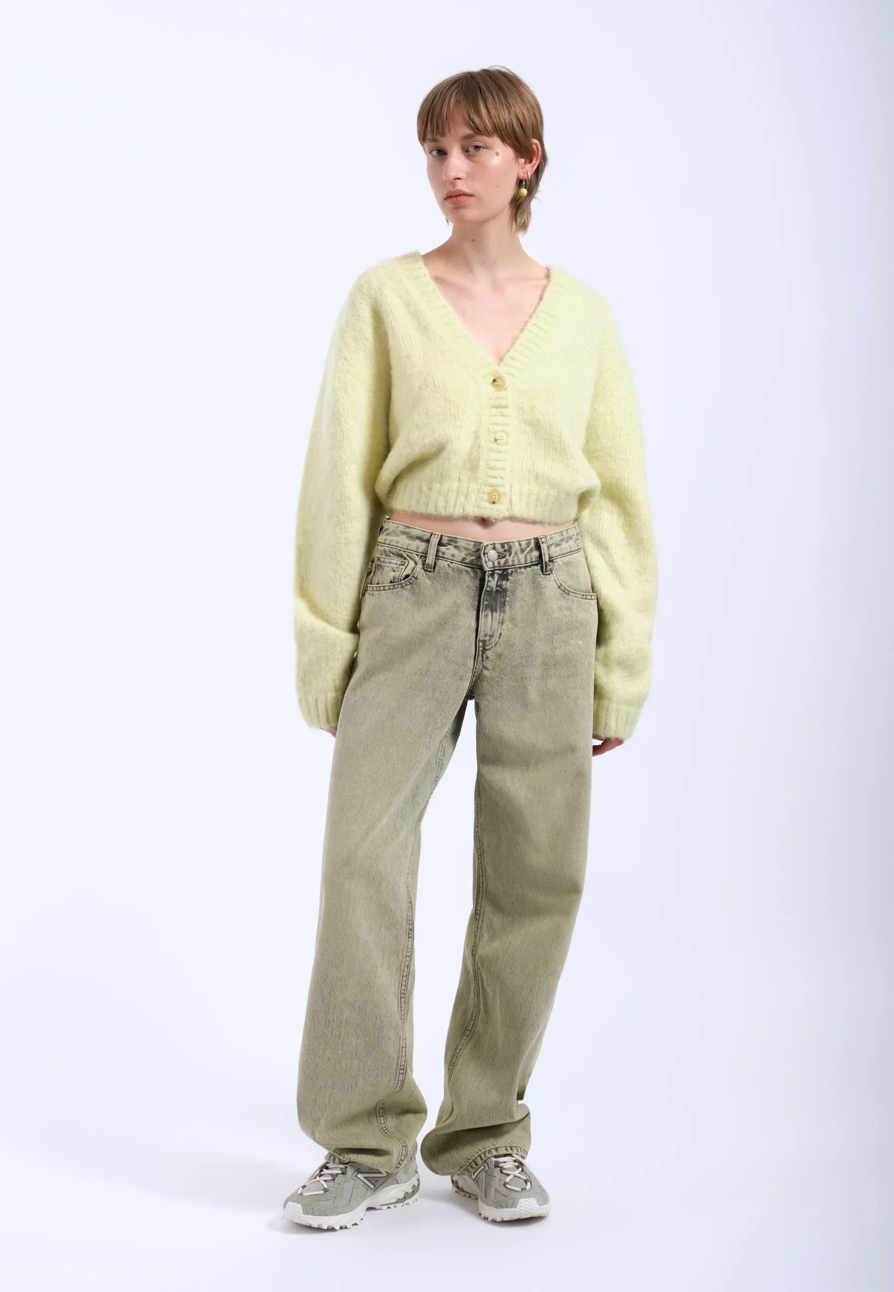 Betty Cardigan - Brushed Light Yellow - Image 4