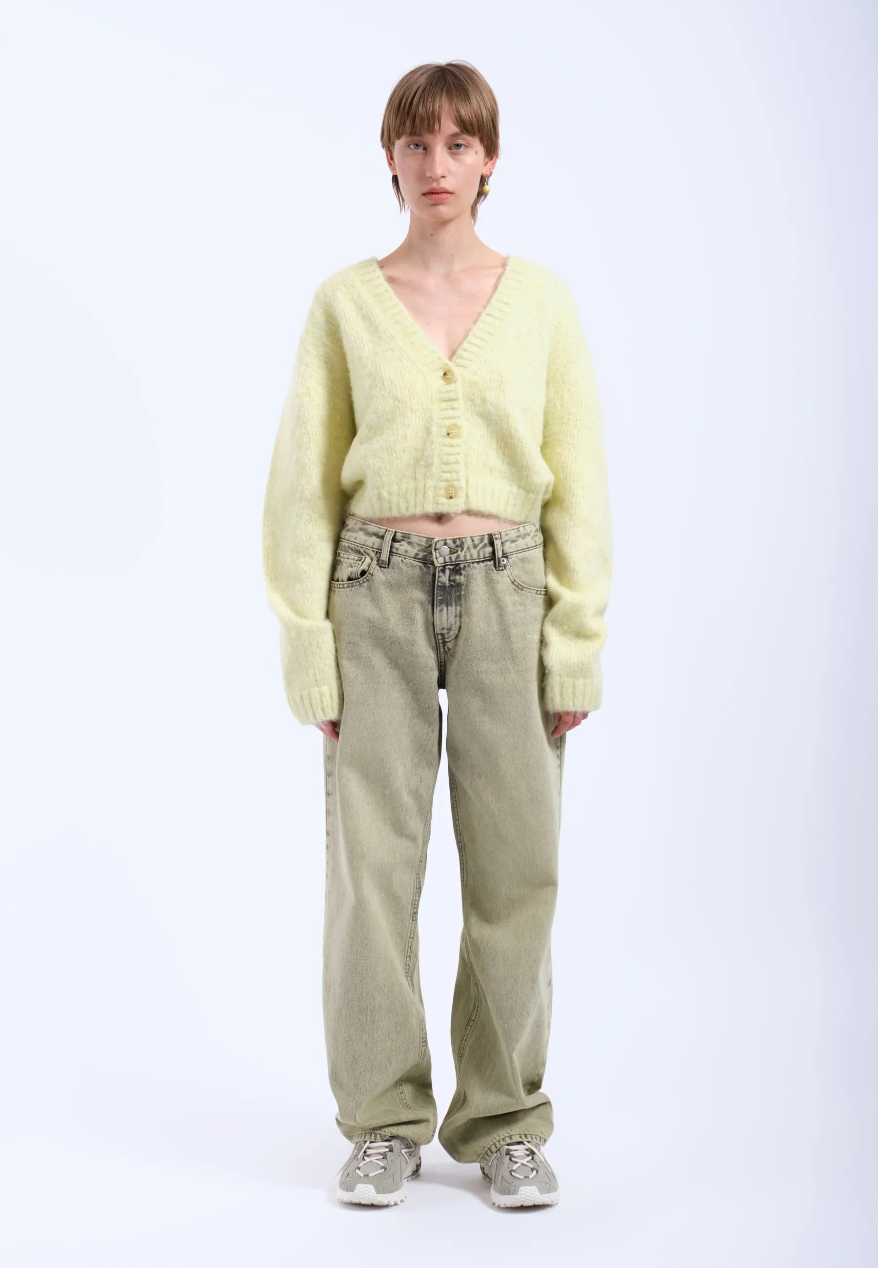 Betty Cardigan - Brushed Light Yellow - Image 5