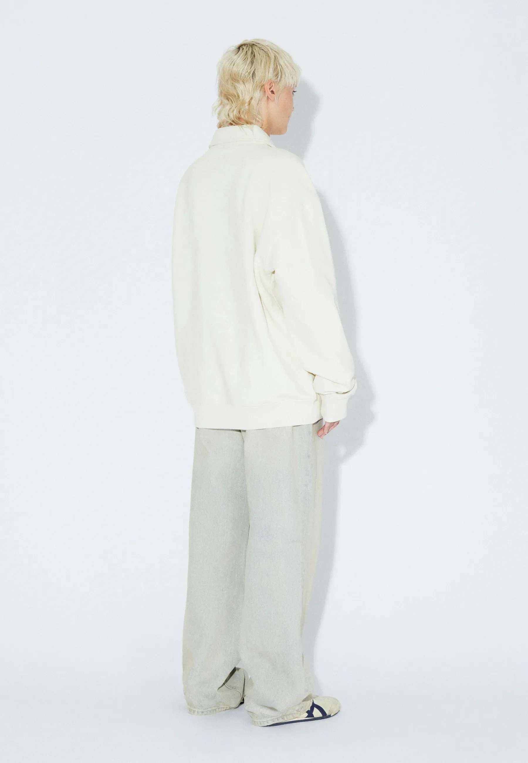 Brady Collar Sweatshirt - Ecru Mono - Image 10