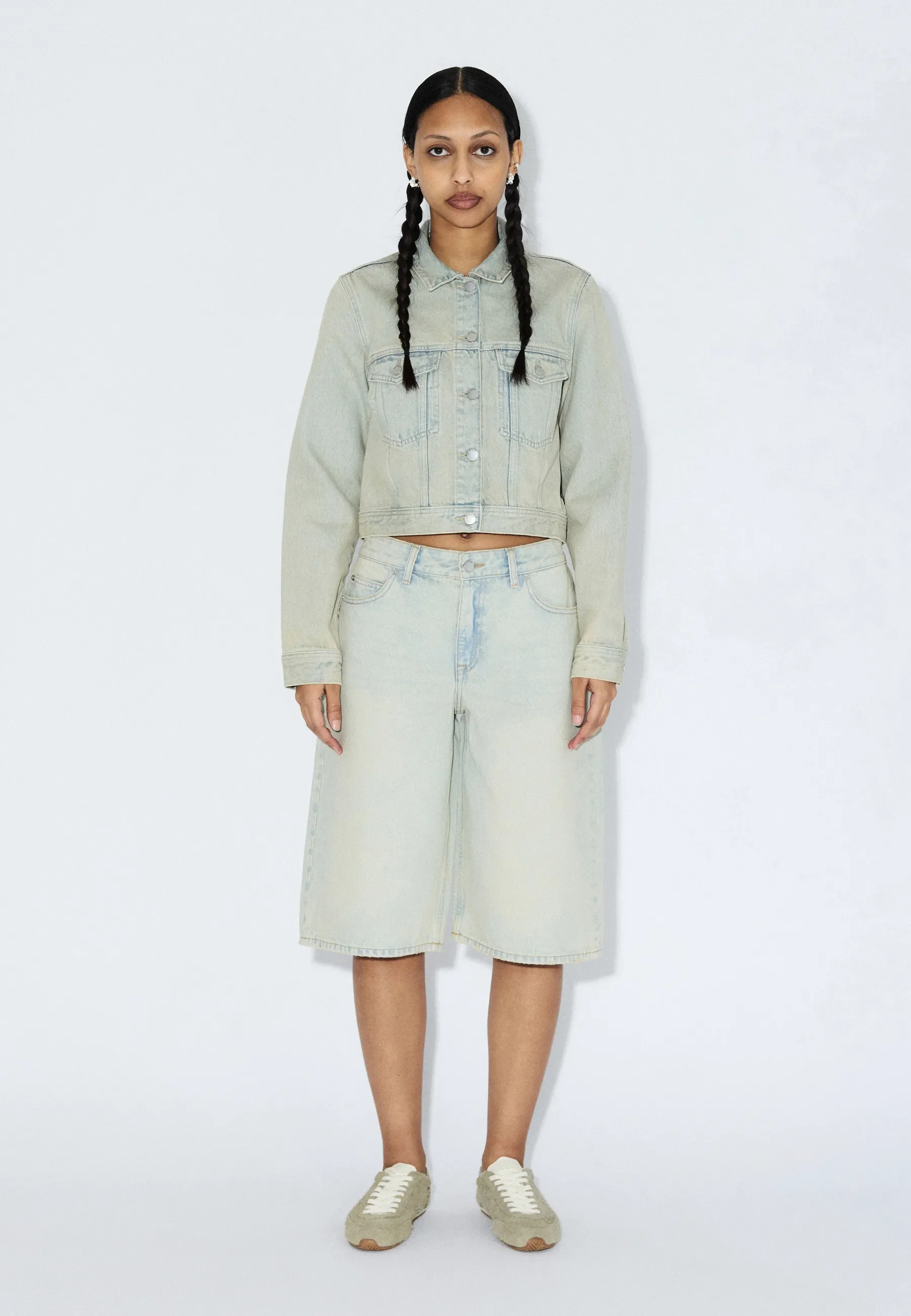 Bree Shorts - Stream Pale Vintage Worn - Image 3