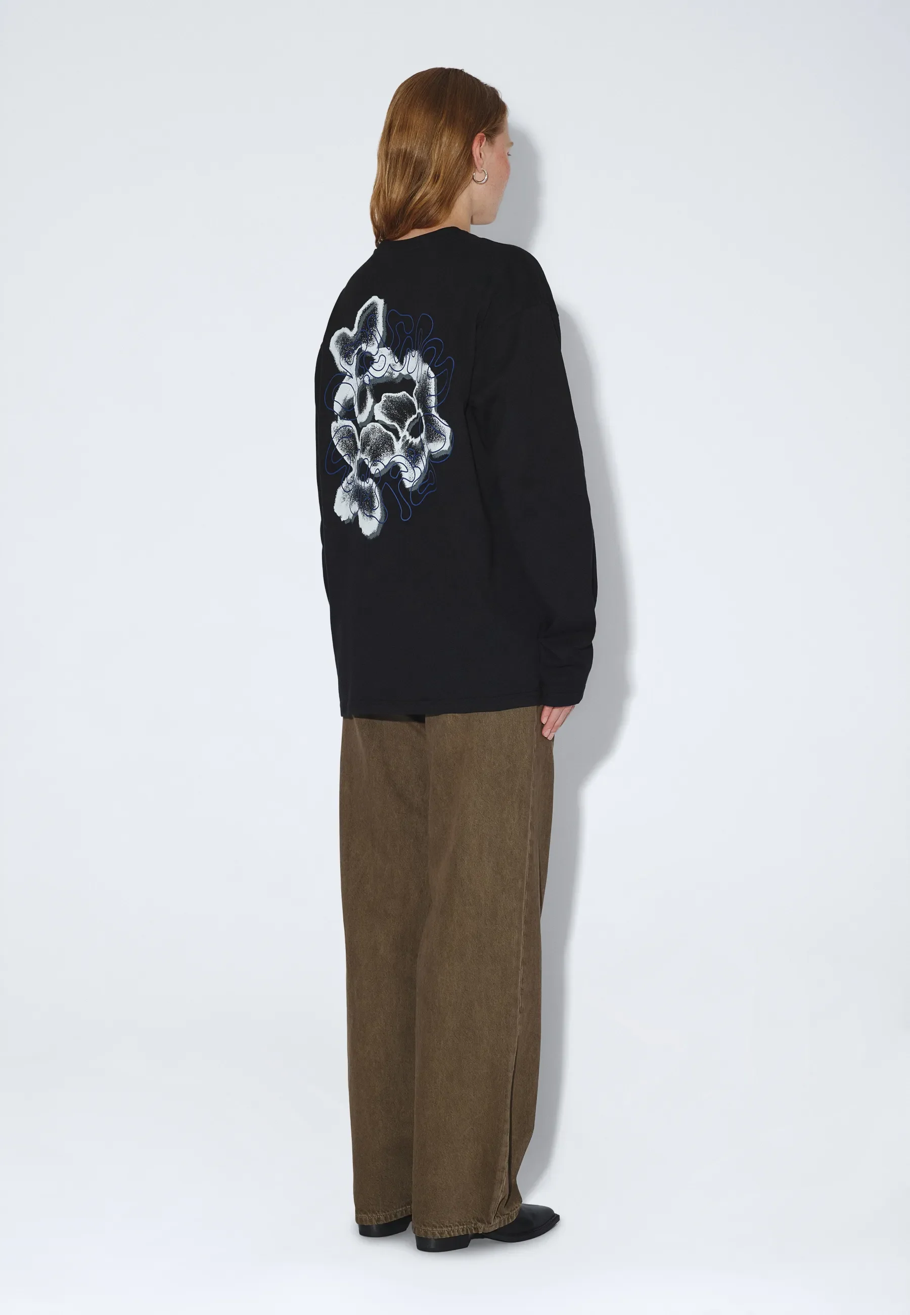 Caiden Long Sleeve - Black Circle Flower - Image 8