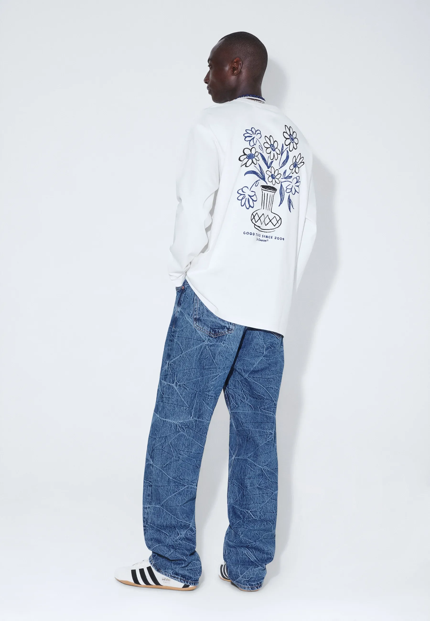Caiden Long Sleeve - Off White Flower - Image 4