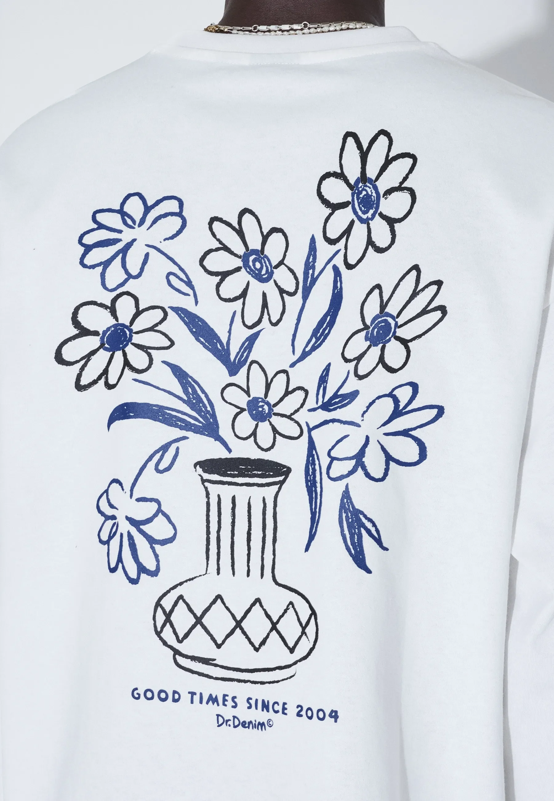 Caiden Long Sleeve - Off White Flower - Image 9
