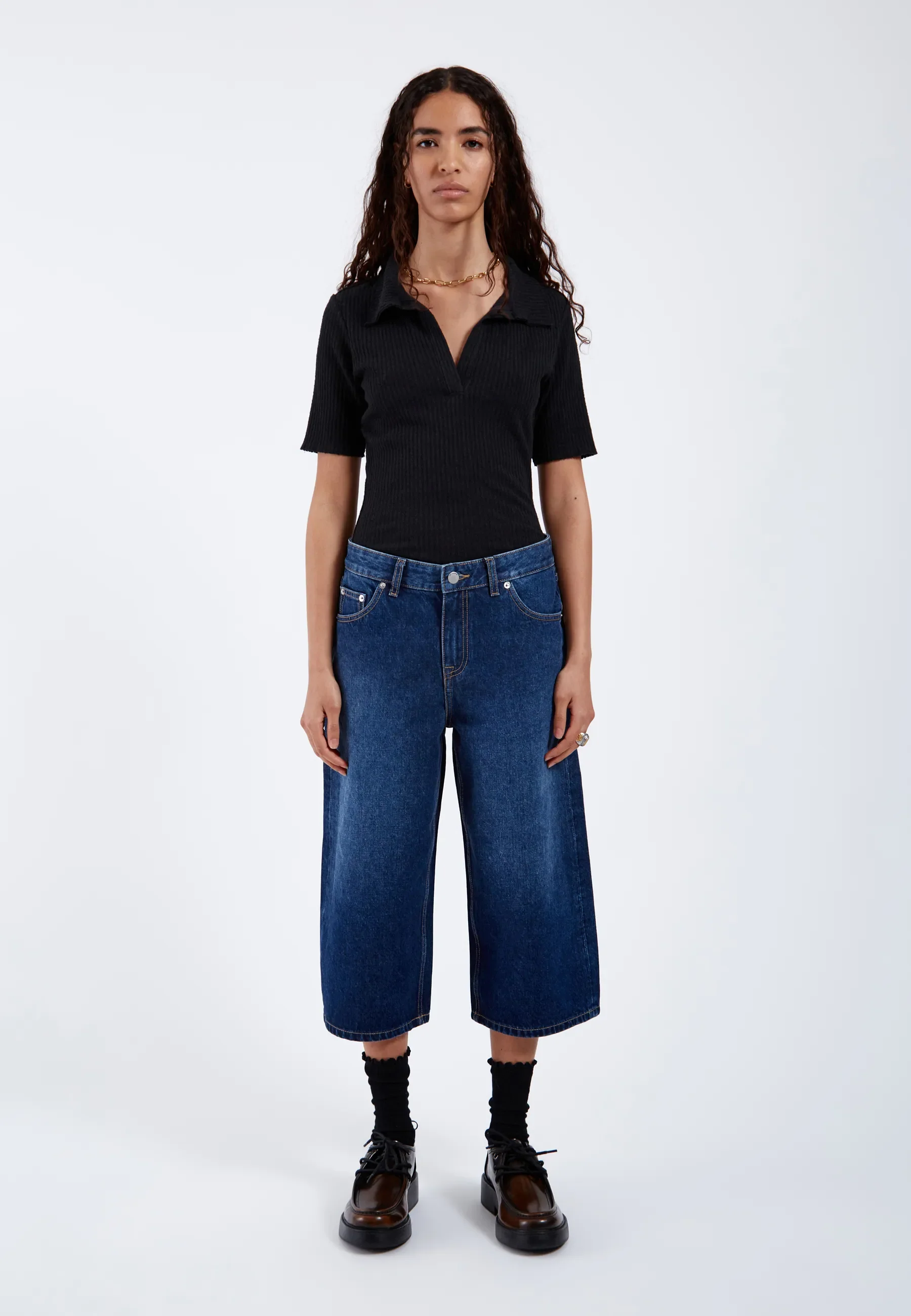 Dace Mid Wide Capri - Haze Dark Shade - Image 3