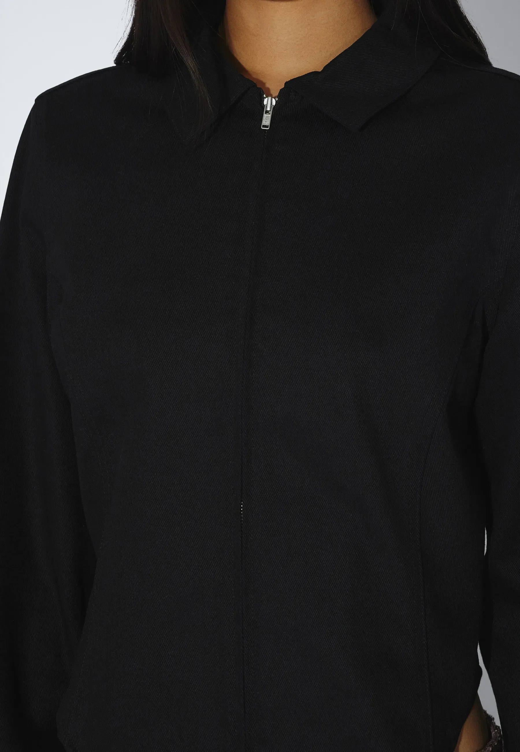 Dani Zip Shirt - Black - Image 10
