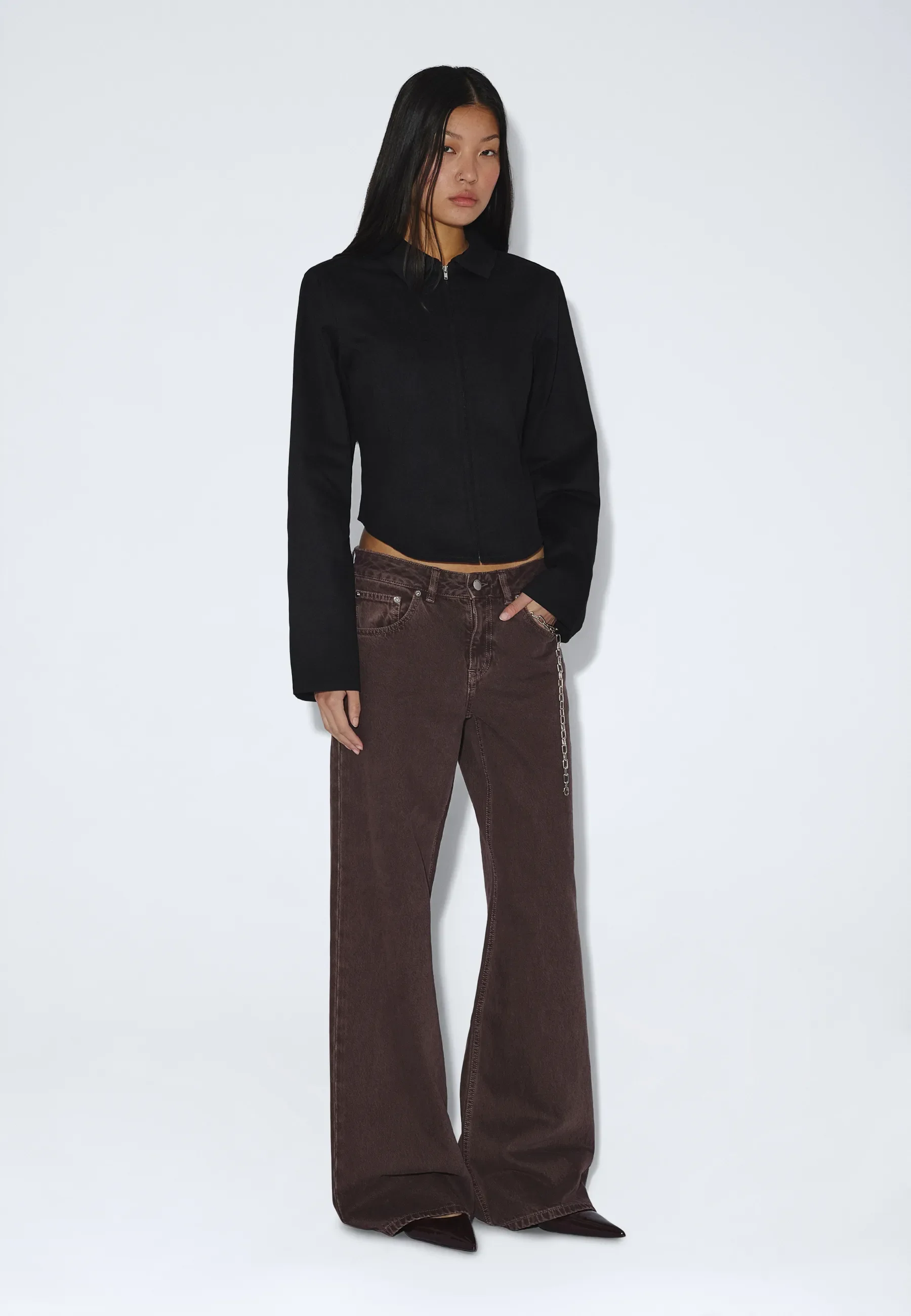 Dani Zip Shirt - Black - Image 3