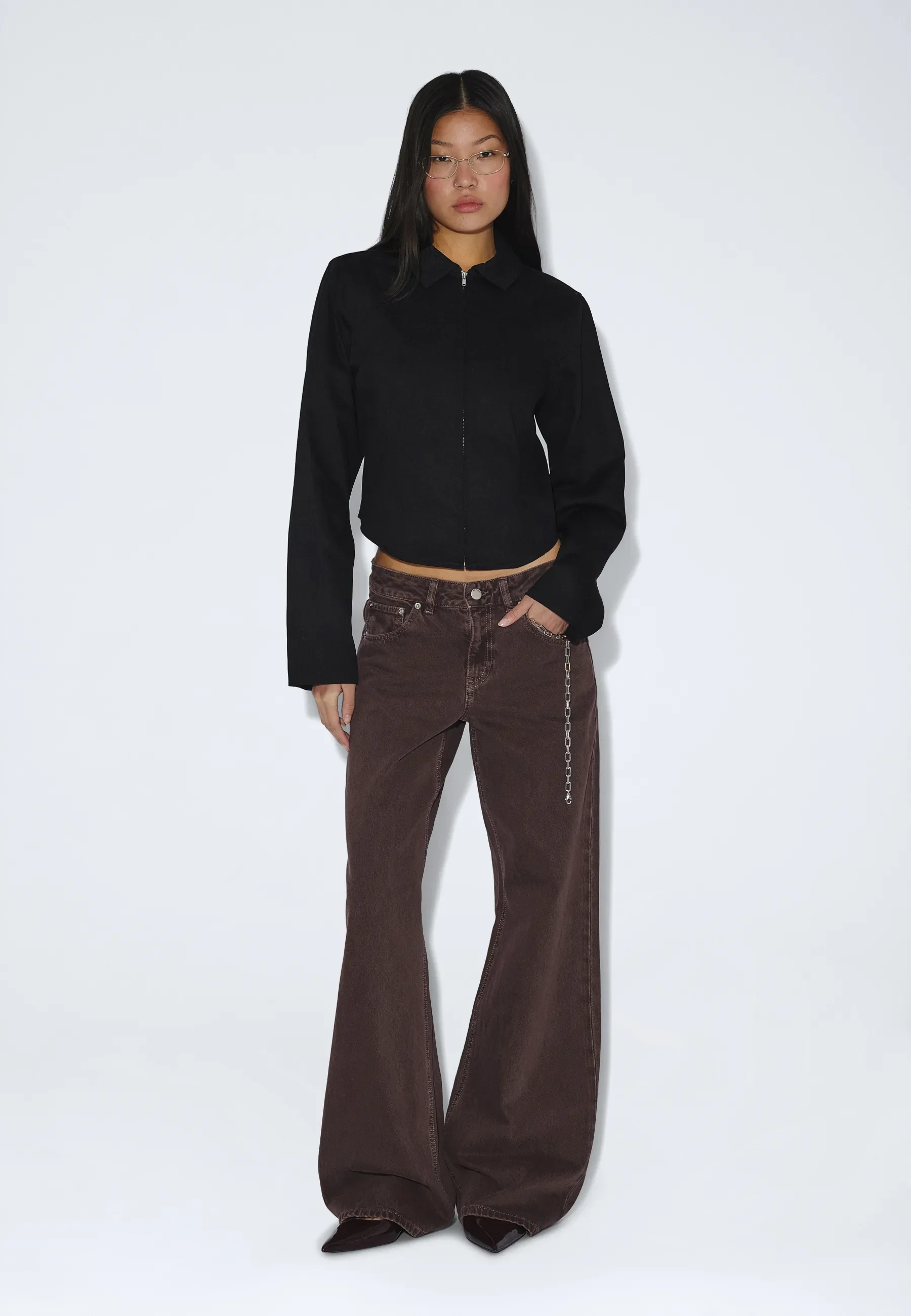 Dani Zip Shirt - Black - Image 4