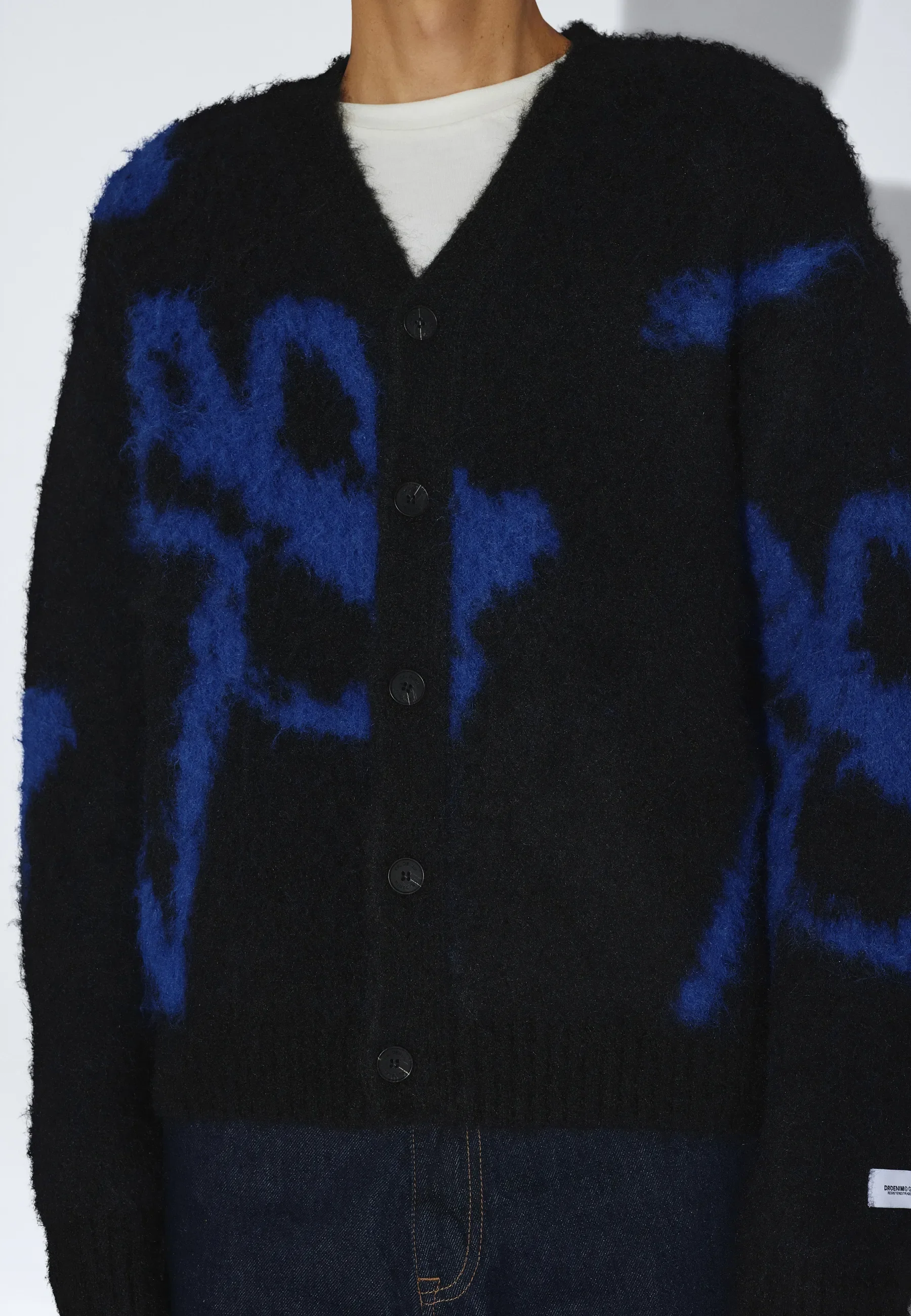 Dig F Cardigan - Black Blue Bloom - Image 18