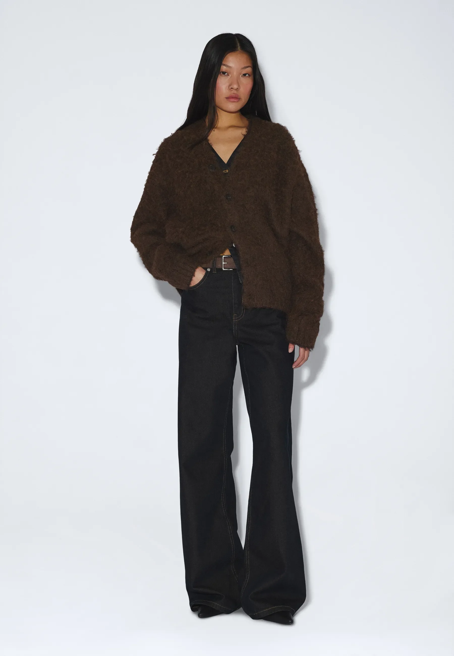 Dig F Cardigan - Brown - Image 2