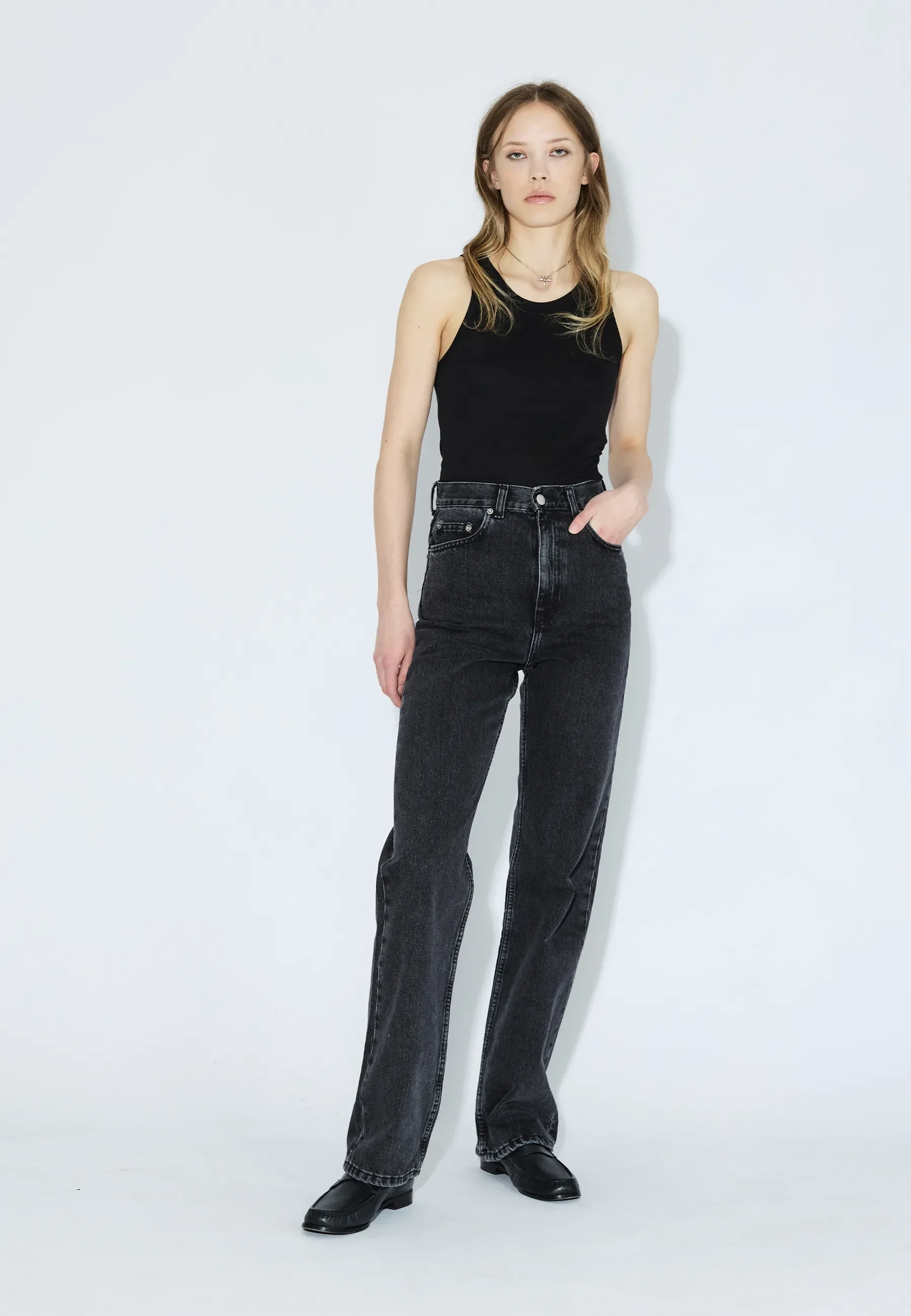 Echo High Straight - Retro black