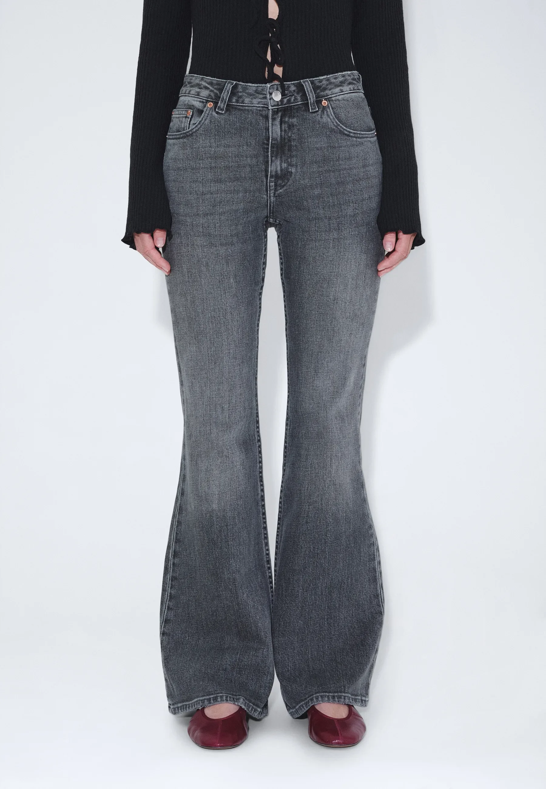 Elba Mid Bootcut - Tar Mid Grey Used - Image 6
