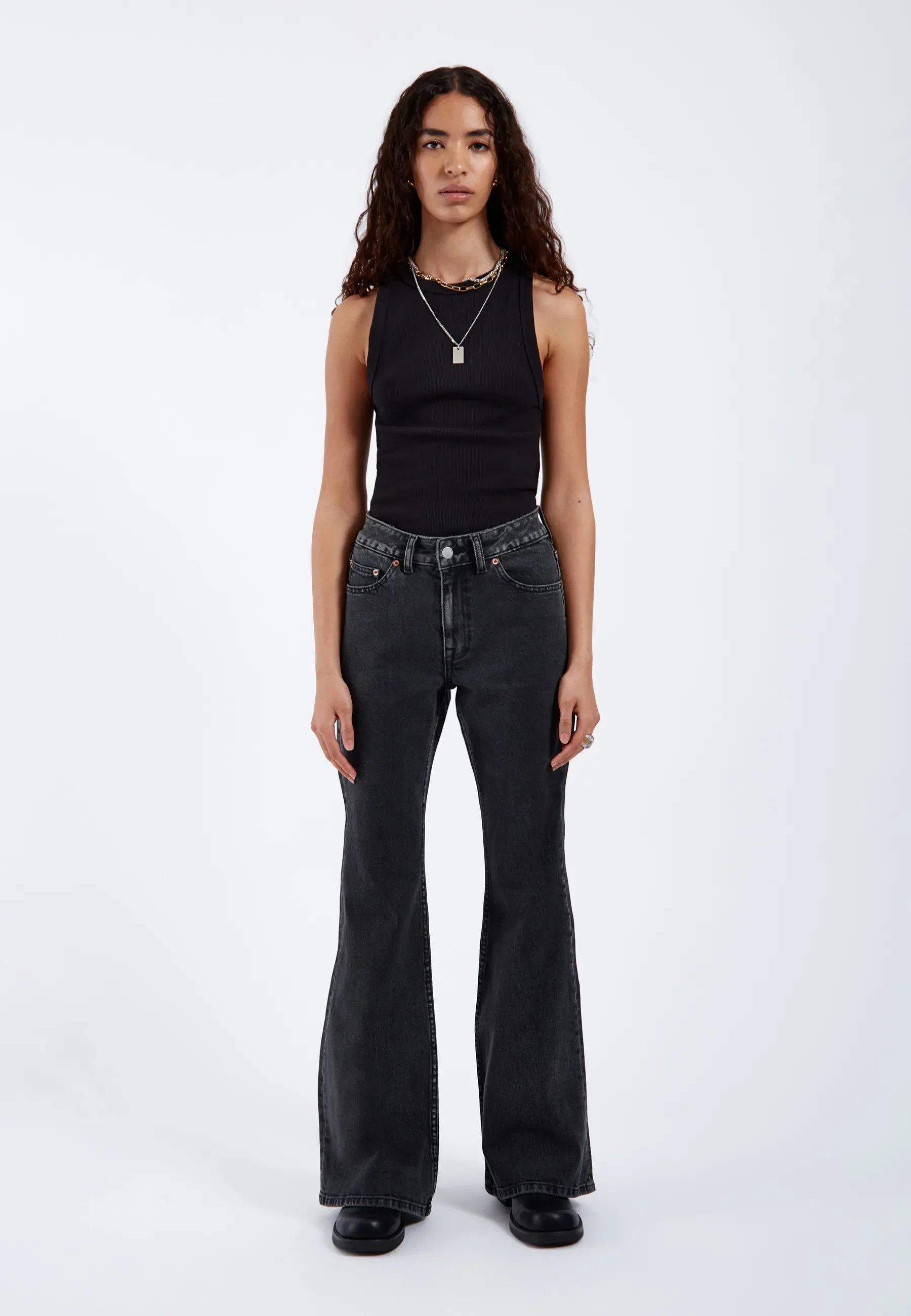Elba Mid Bootcut - Tar Aged Black - Image 3