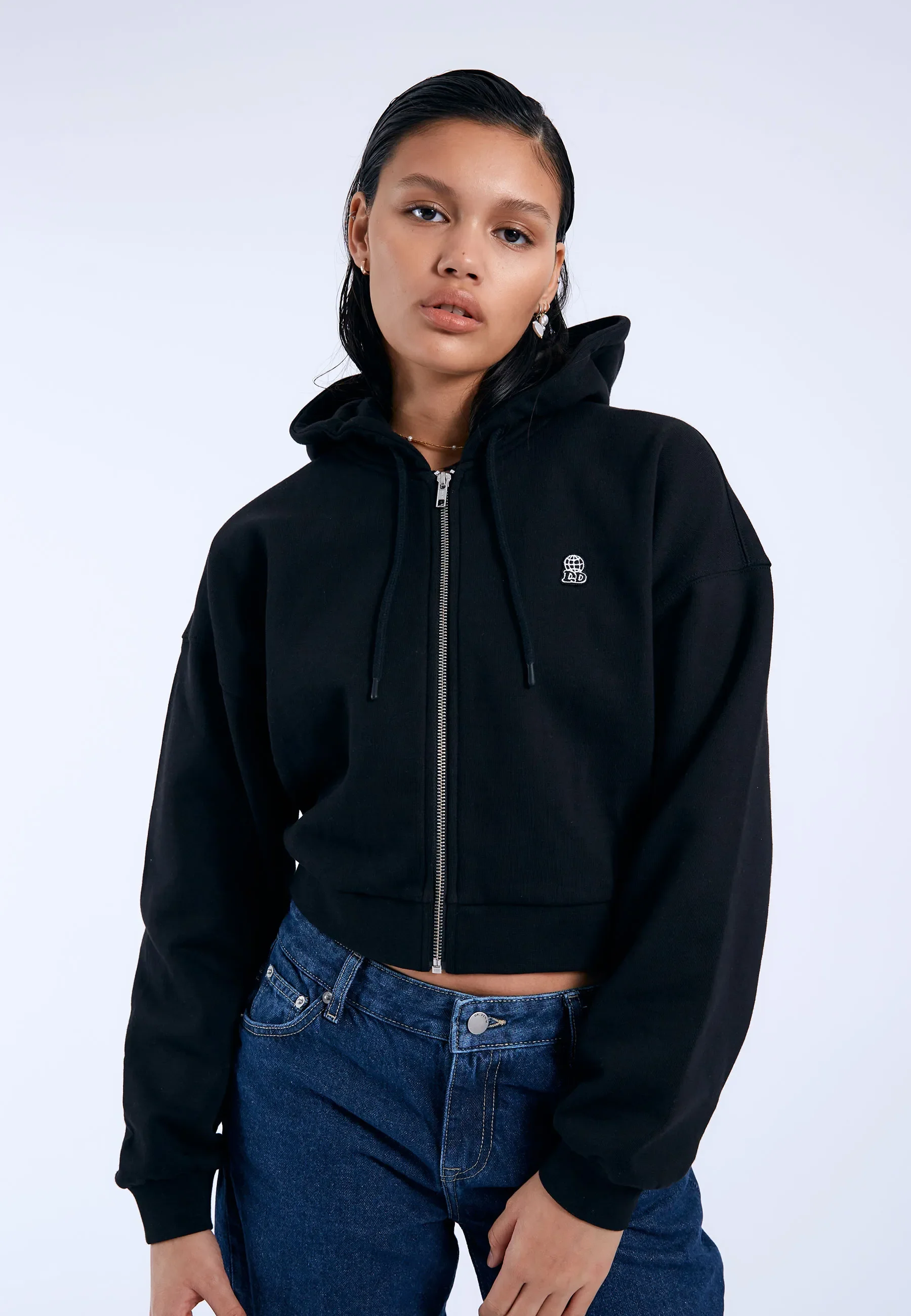 Ethel Zip Hoodie - Black DD Global - Image 4