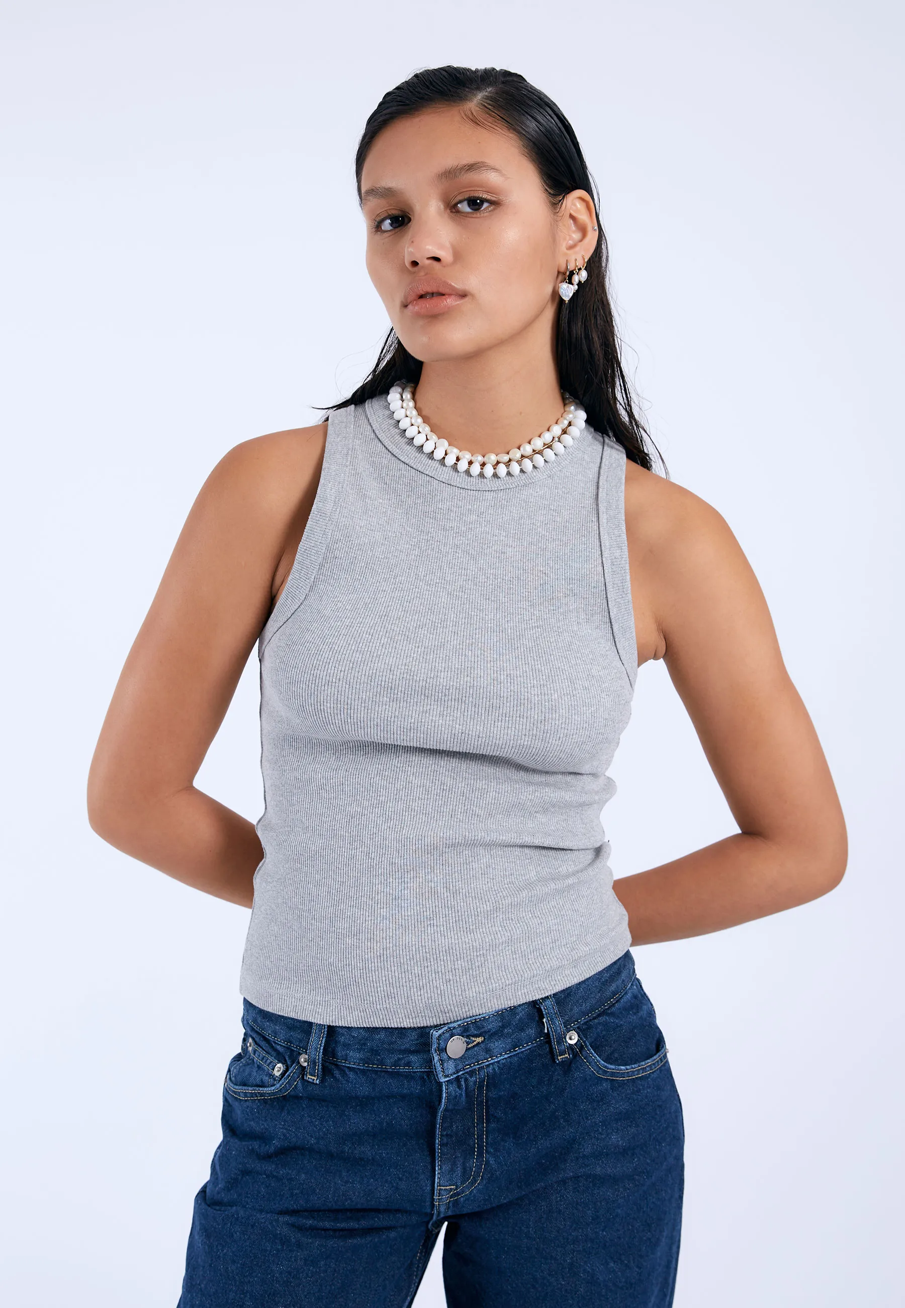 Etta Top - Grey Melange - Image 4