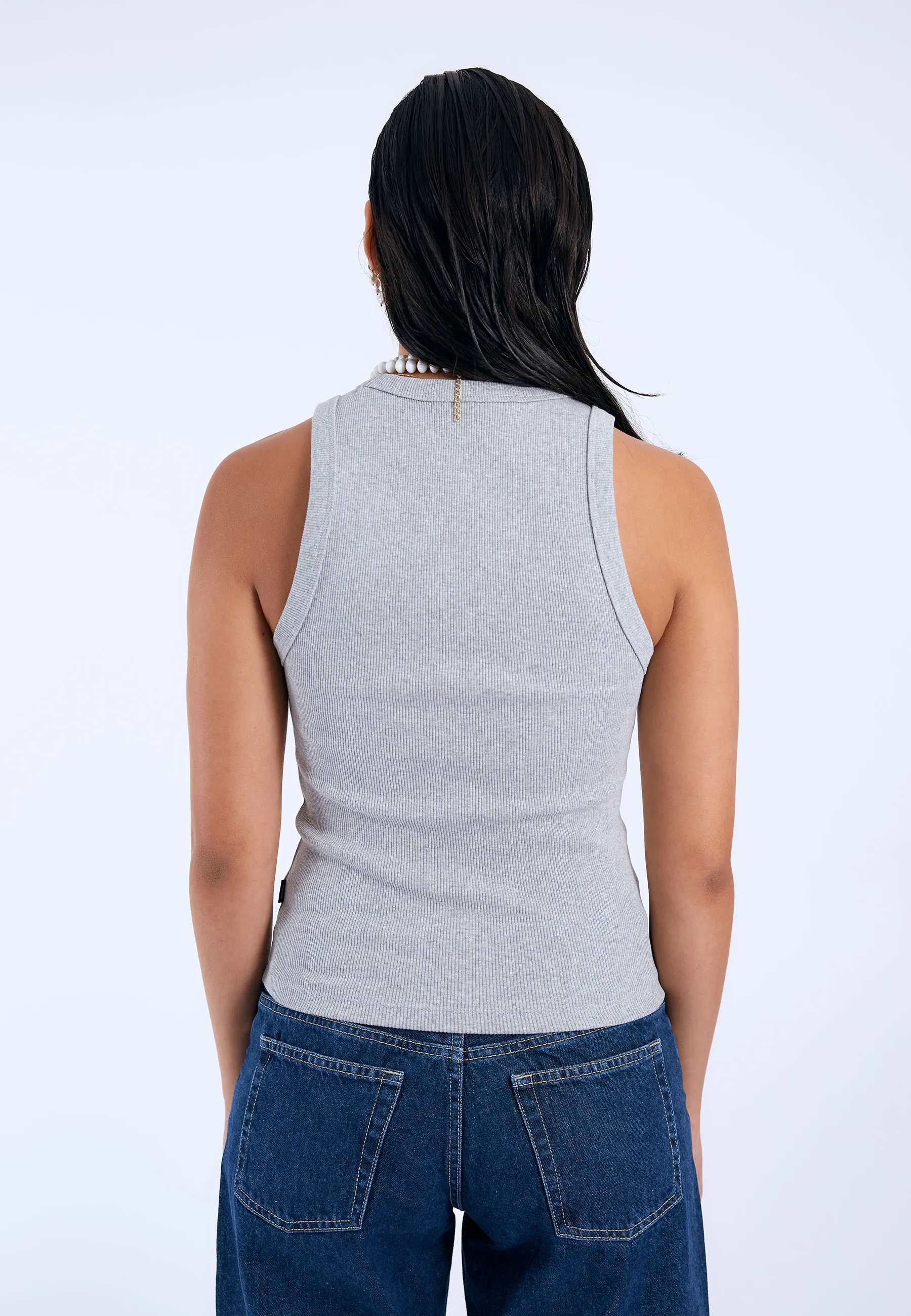 Etta Top - Grey Melange - Image 5