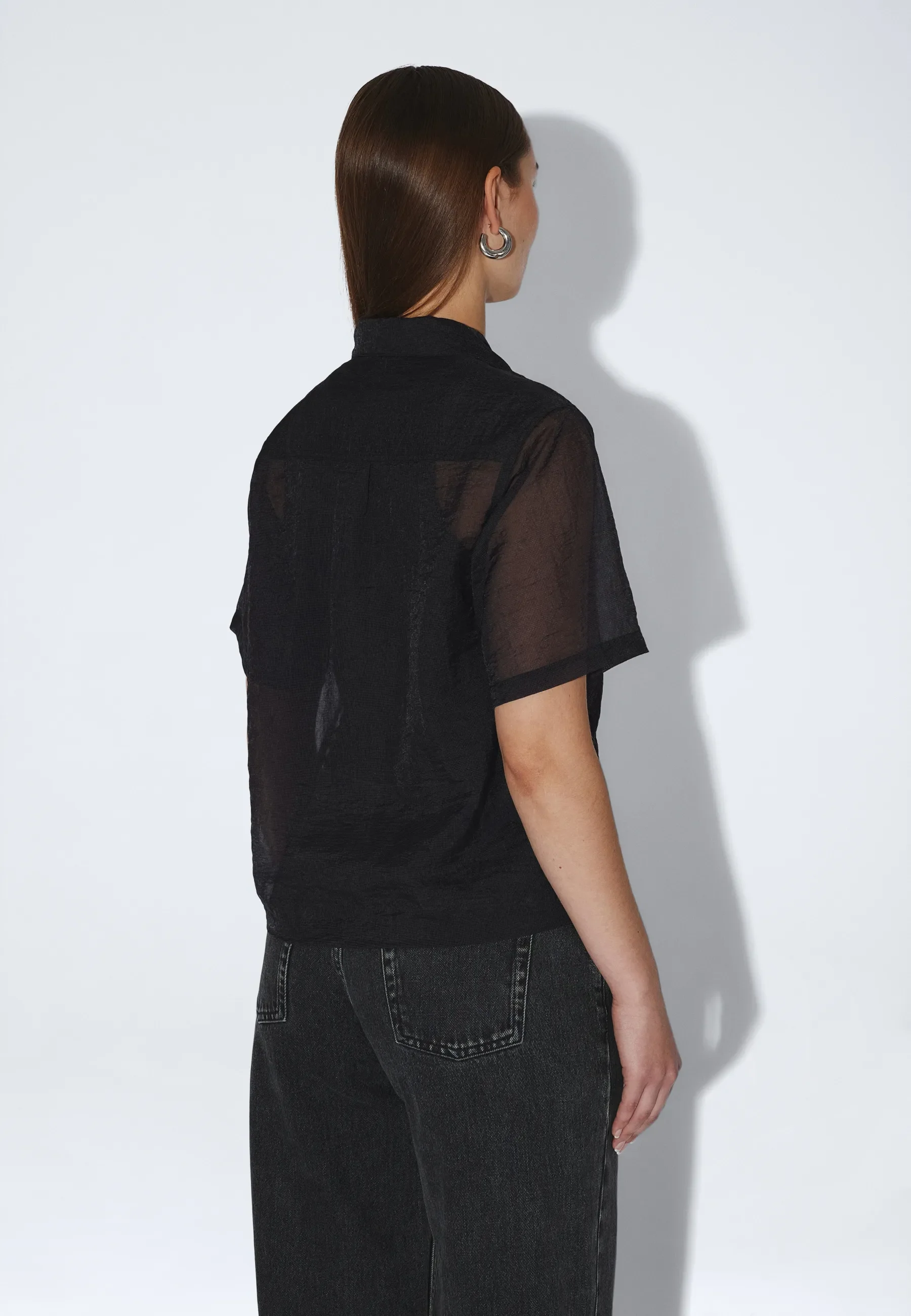 Hollow Shirt - Black - Image 8