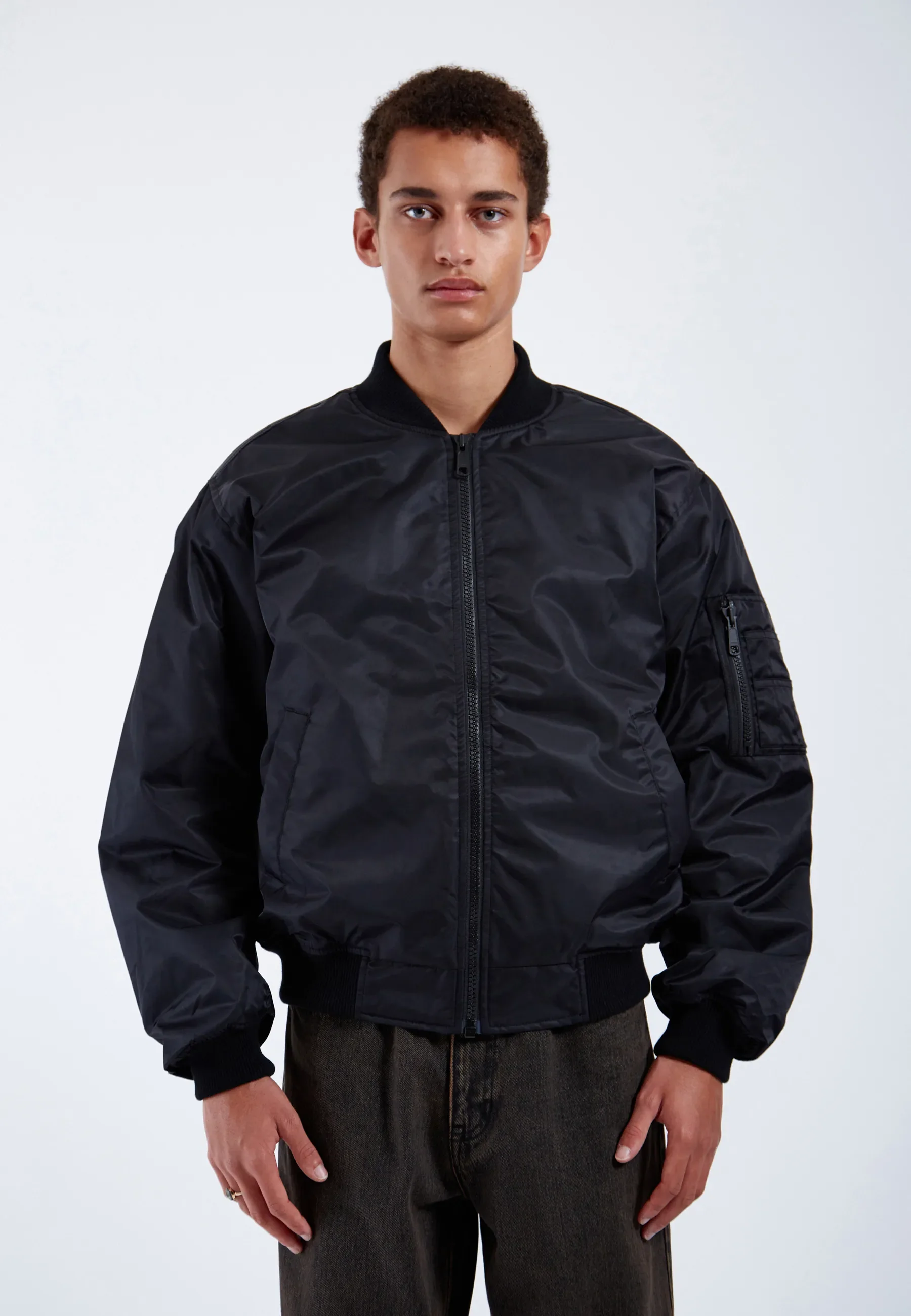 Jarvis Bomber Jacket - Black - Image 2