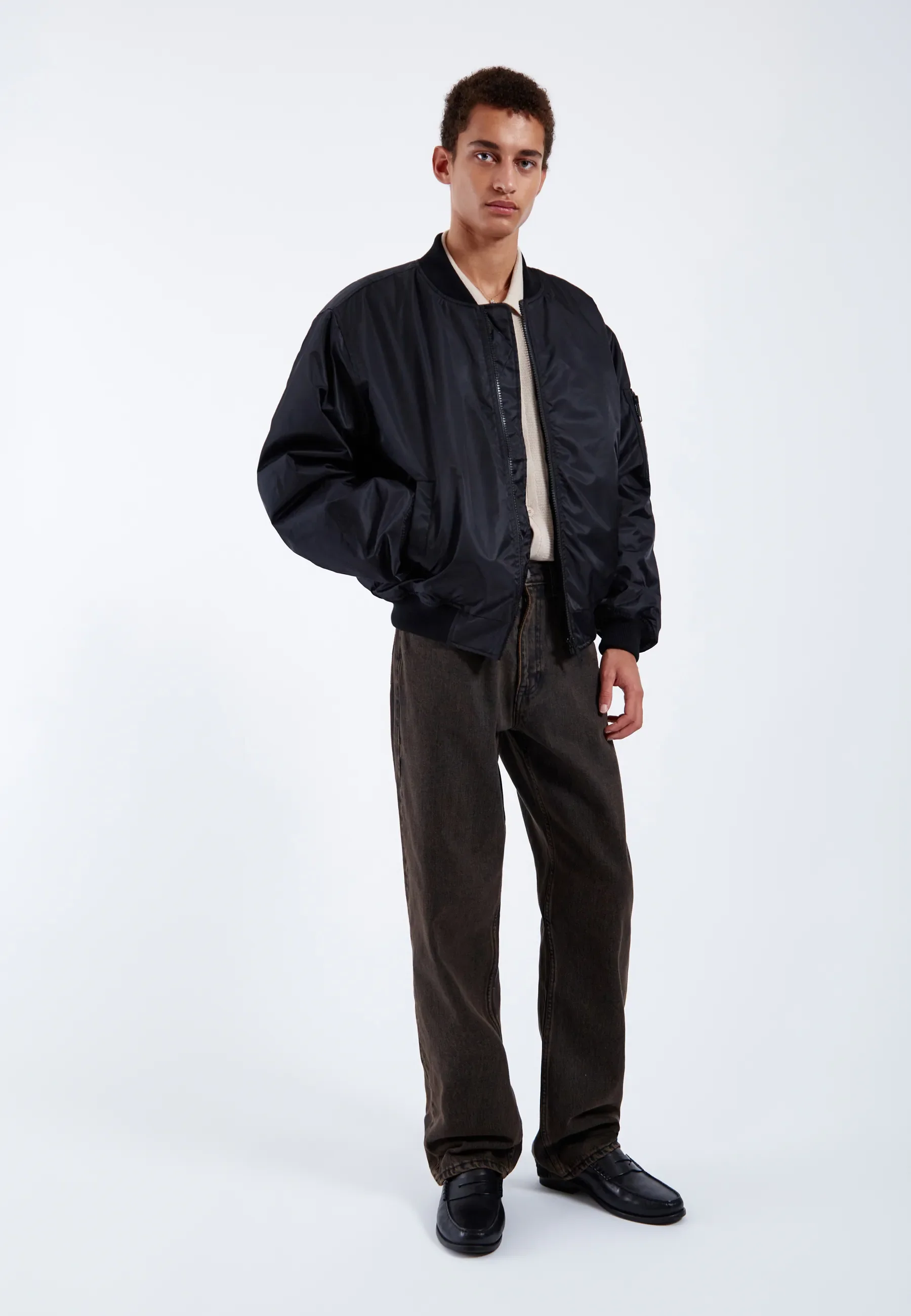 Jarvis Bomber Jacket - Black - Image 3