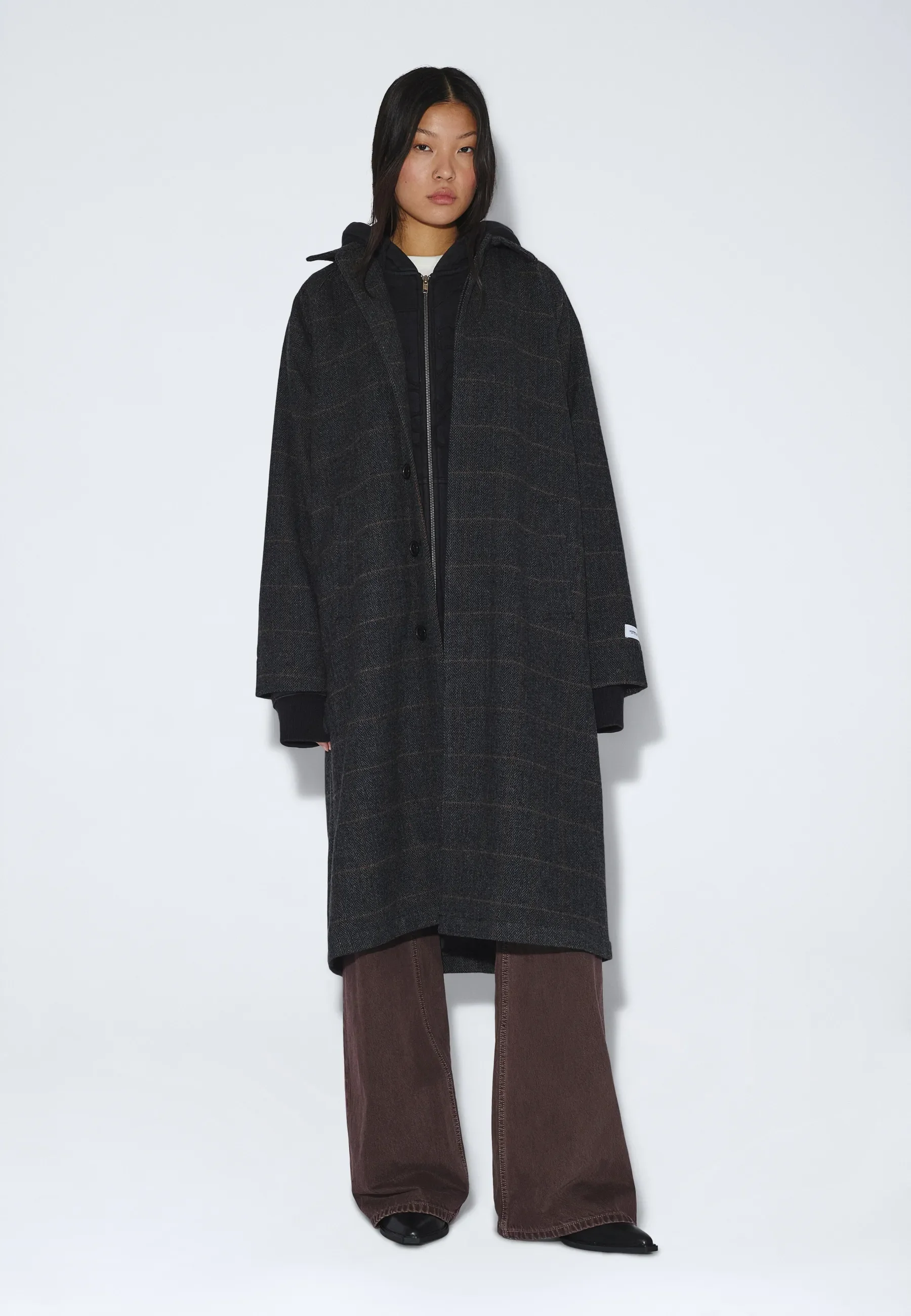 Jayden Coat - Grey Herringbone - Image 10