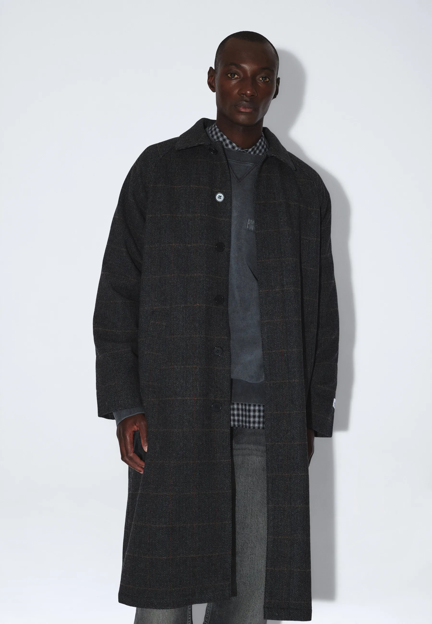 Jayden Coat - Grey Herringbone - Image 13