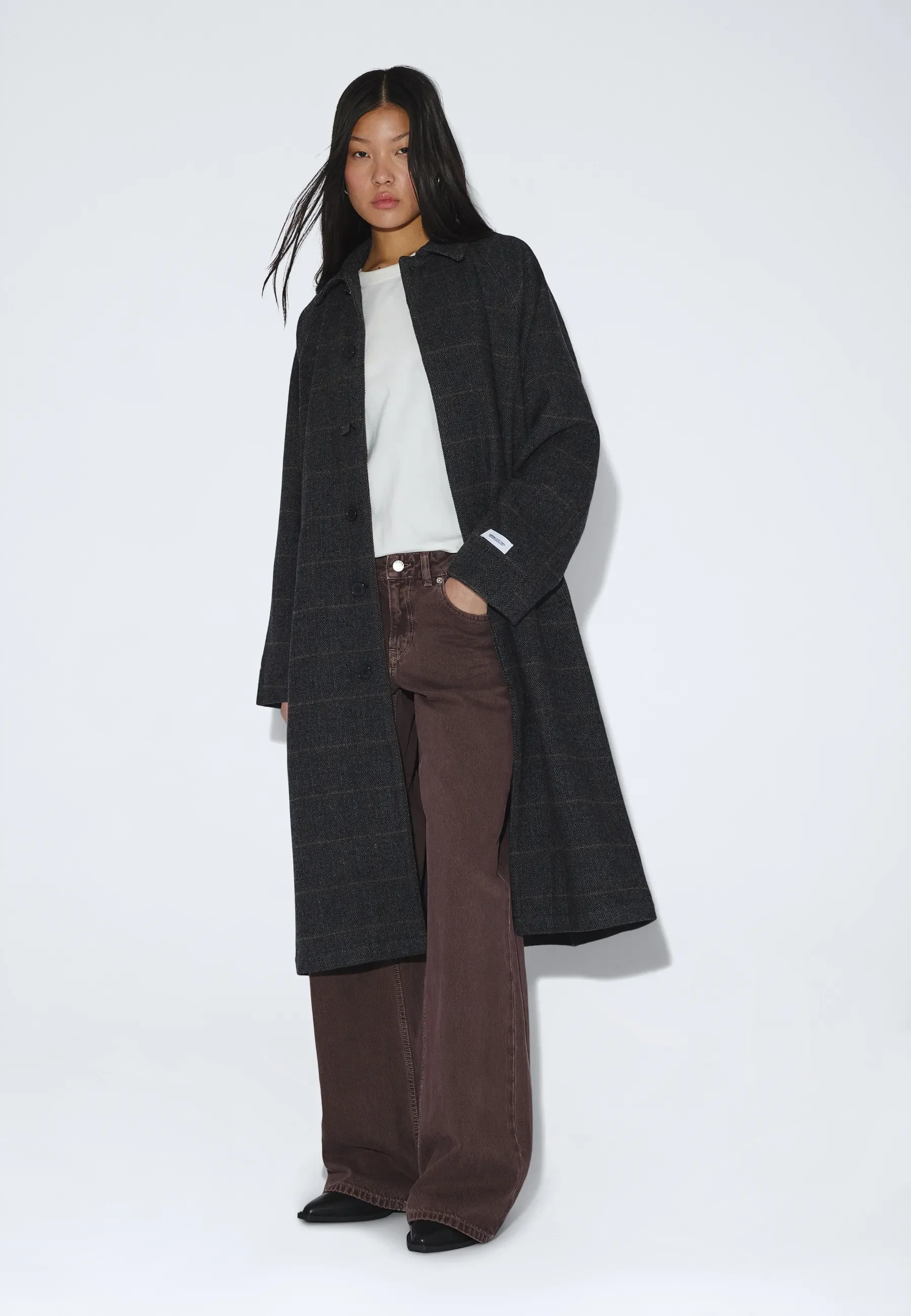 Jayden Coat - Grey Herringbone - Image 3