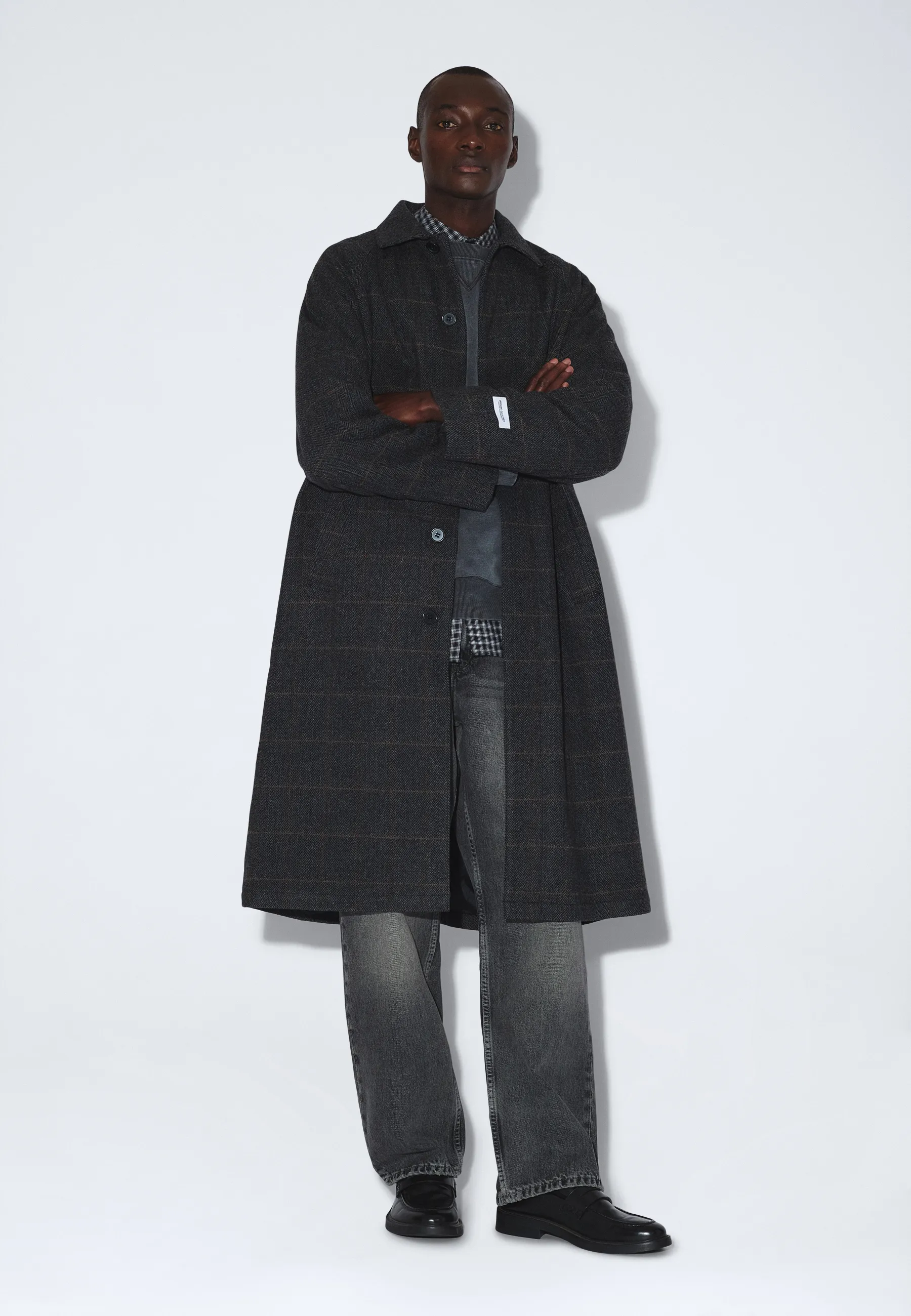 Jayden Coat - Grey Herringbone - Image 7