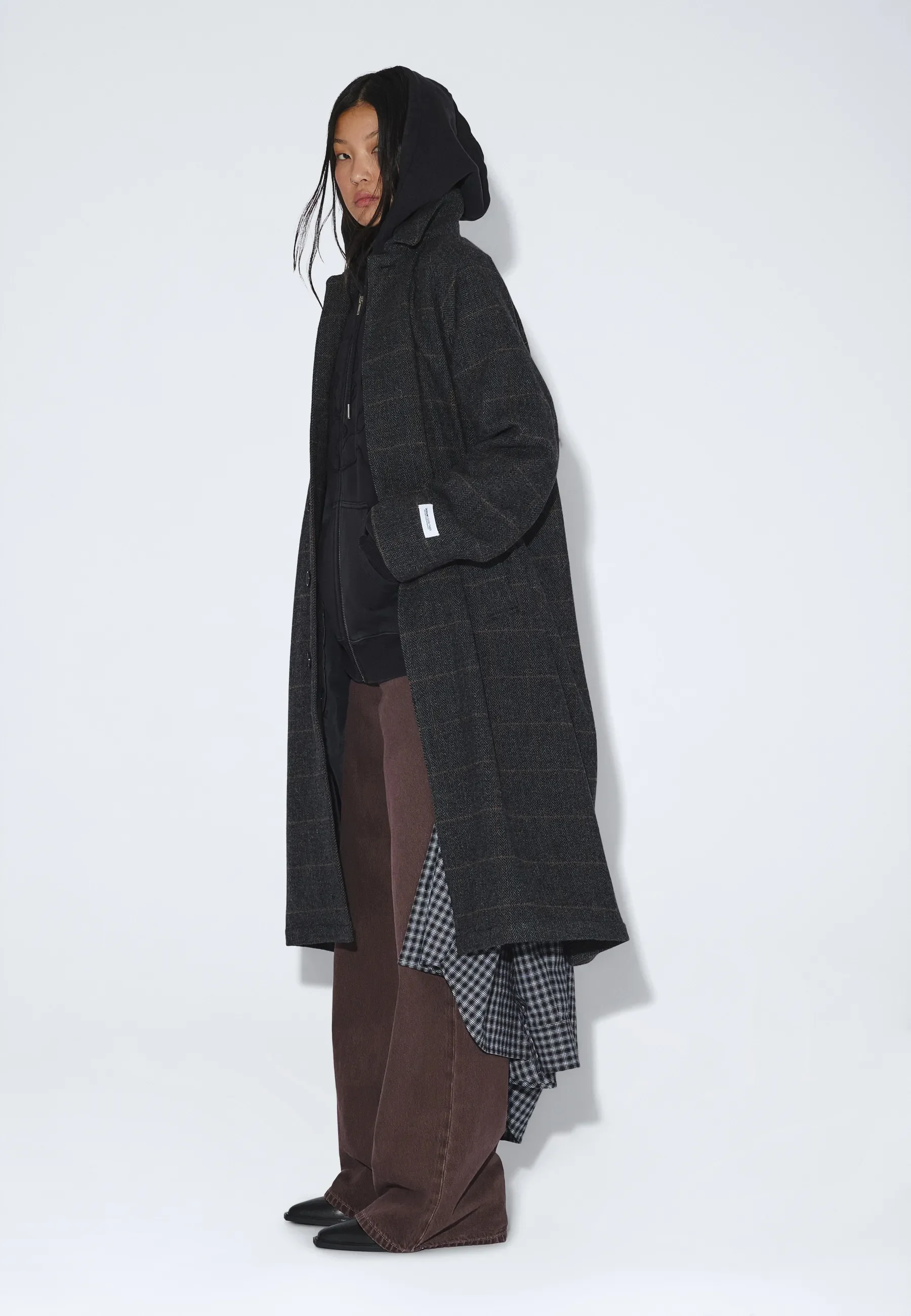 Jayden Coat - Grey Herringbone - Image 8