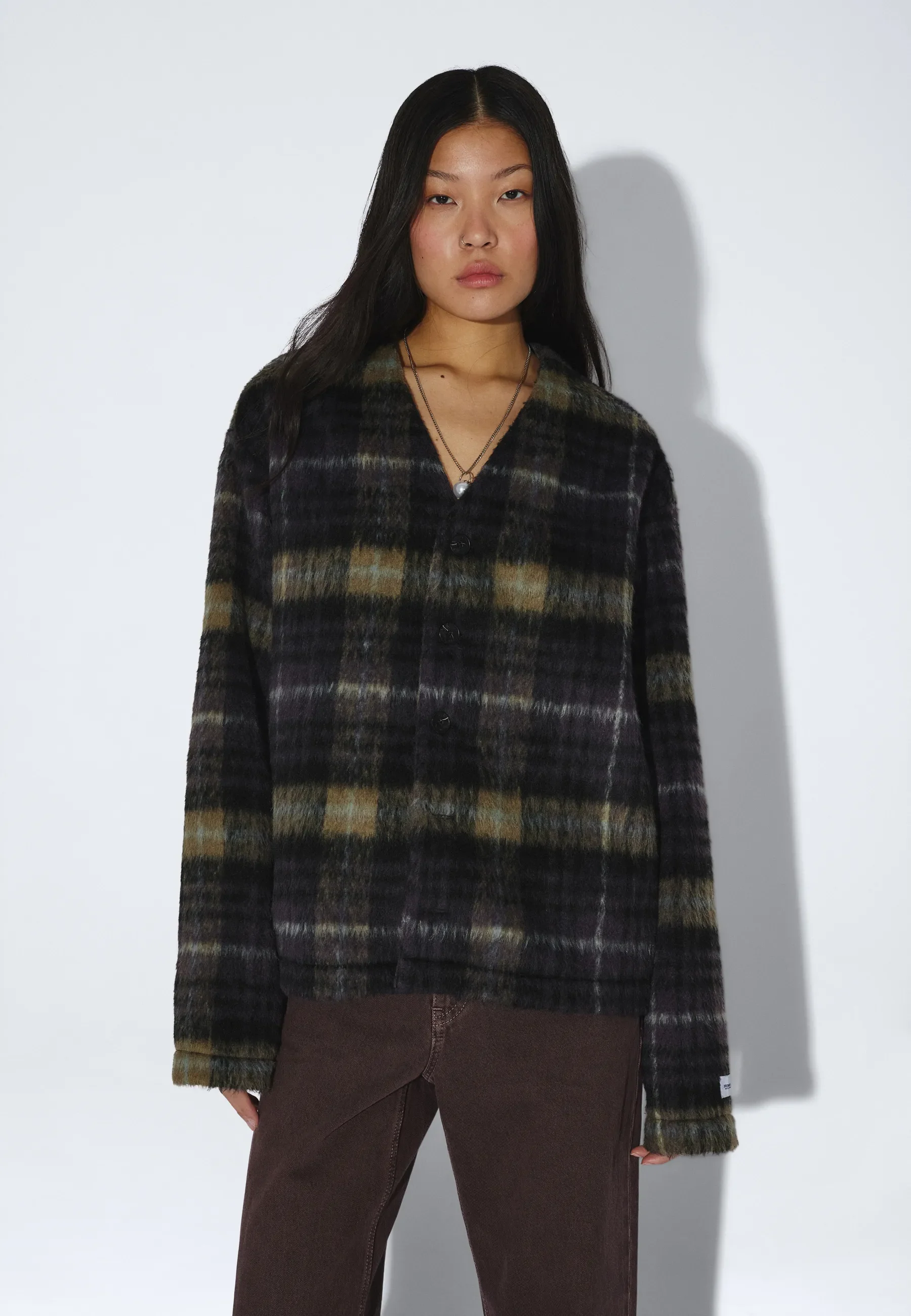 Julian Cardigan - Black Olive Check - Image 12