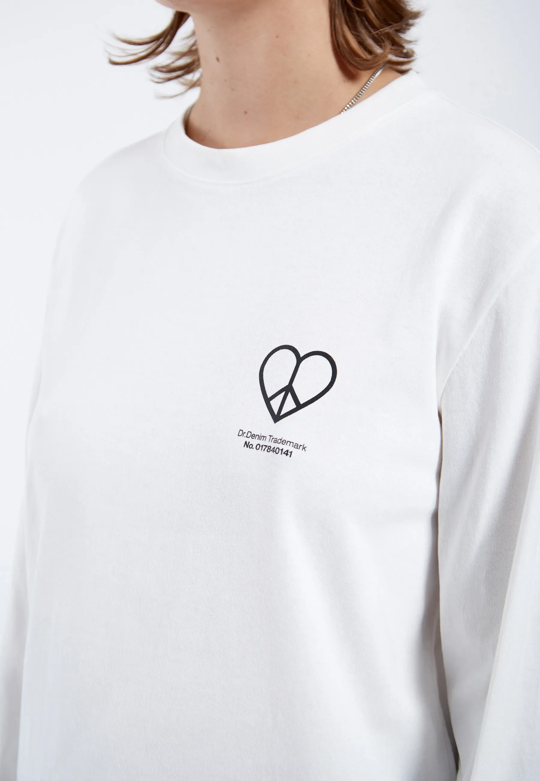 Kath Long Sleeve - Off White Peace Heart - Image 5
