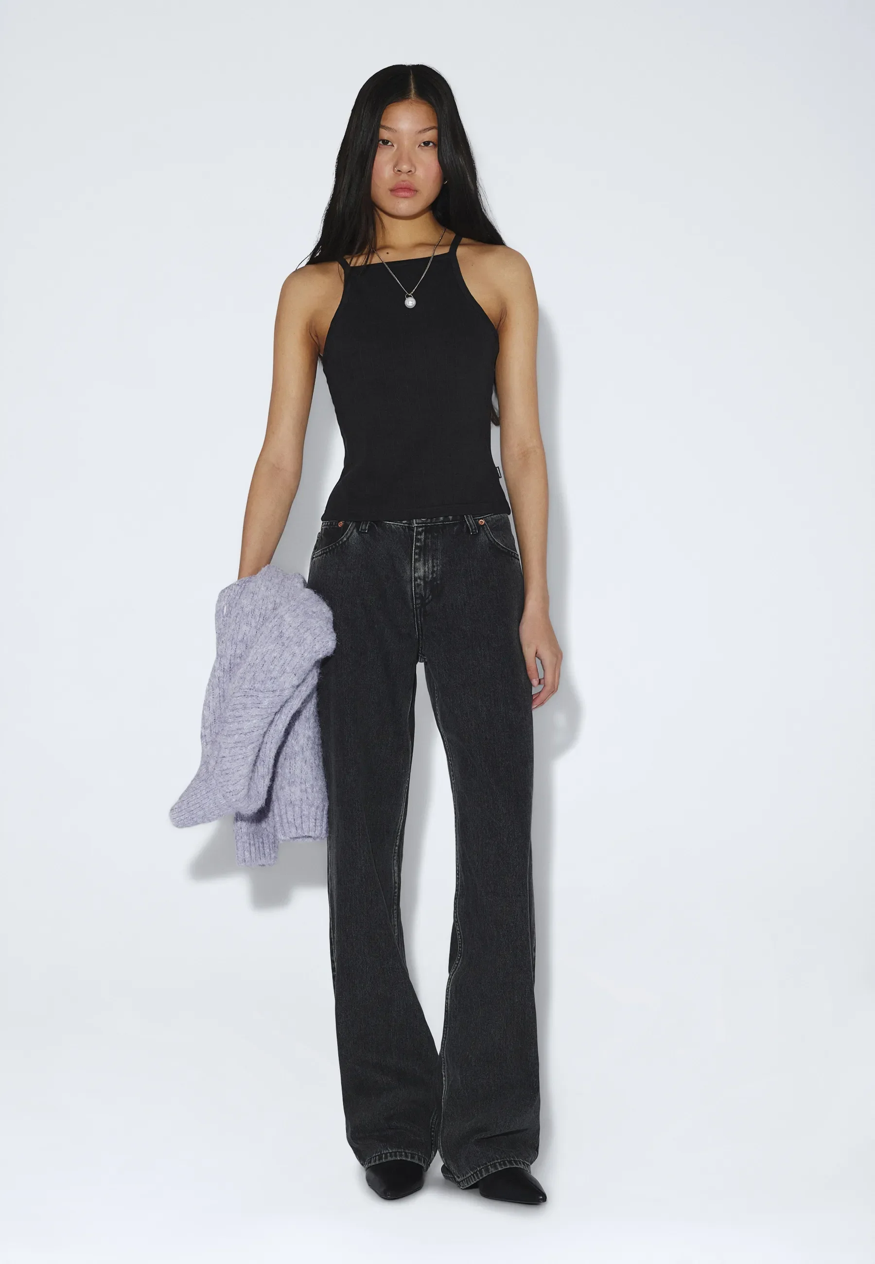 Liora Rib Top - Black - Image 3