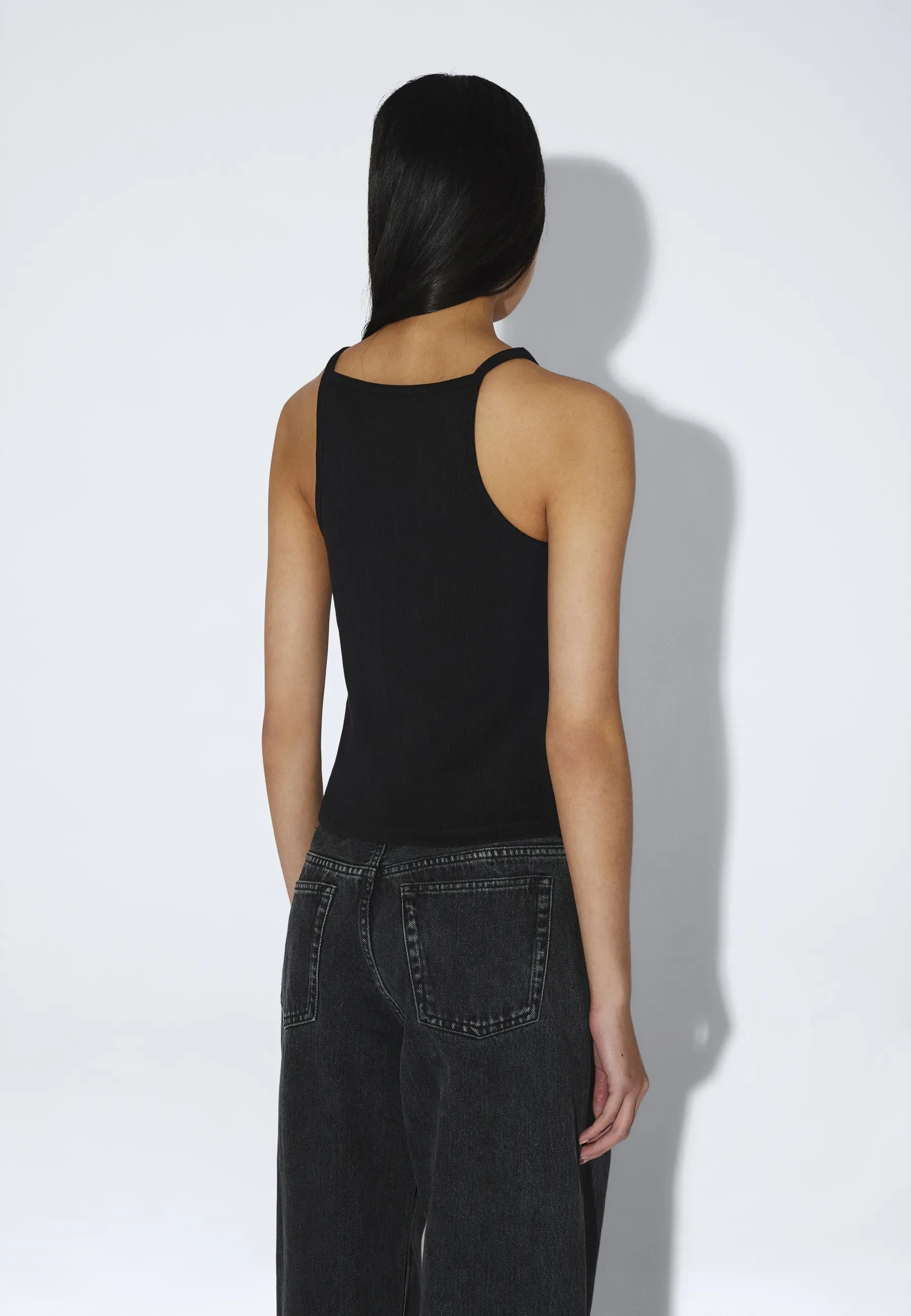 Liora Rib Top - Black - Image 9