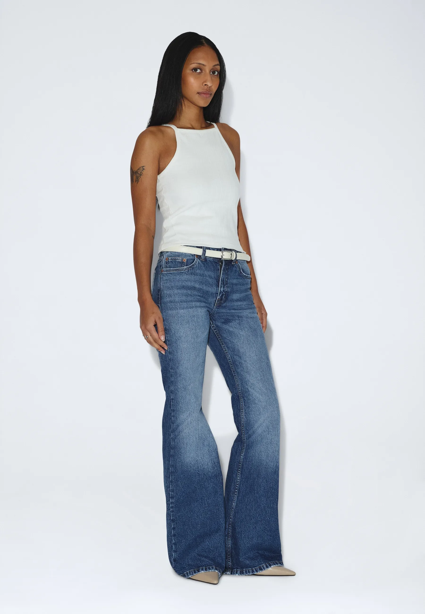 Liora Rib Top - Off White - Image 4