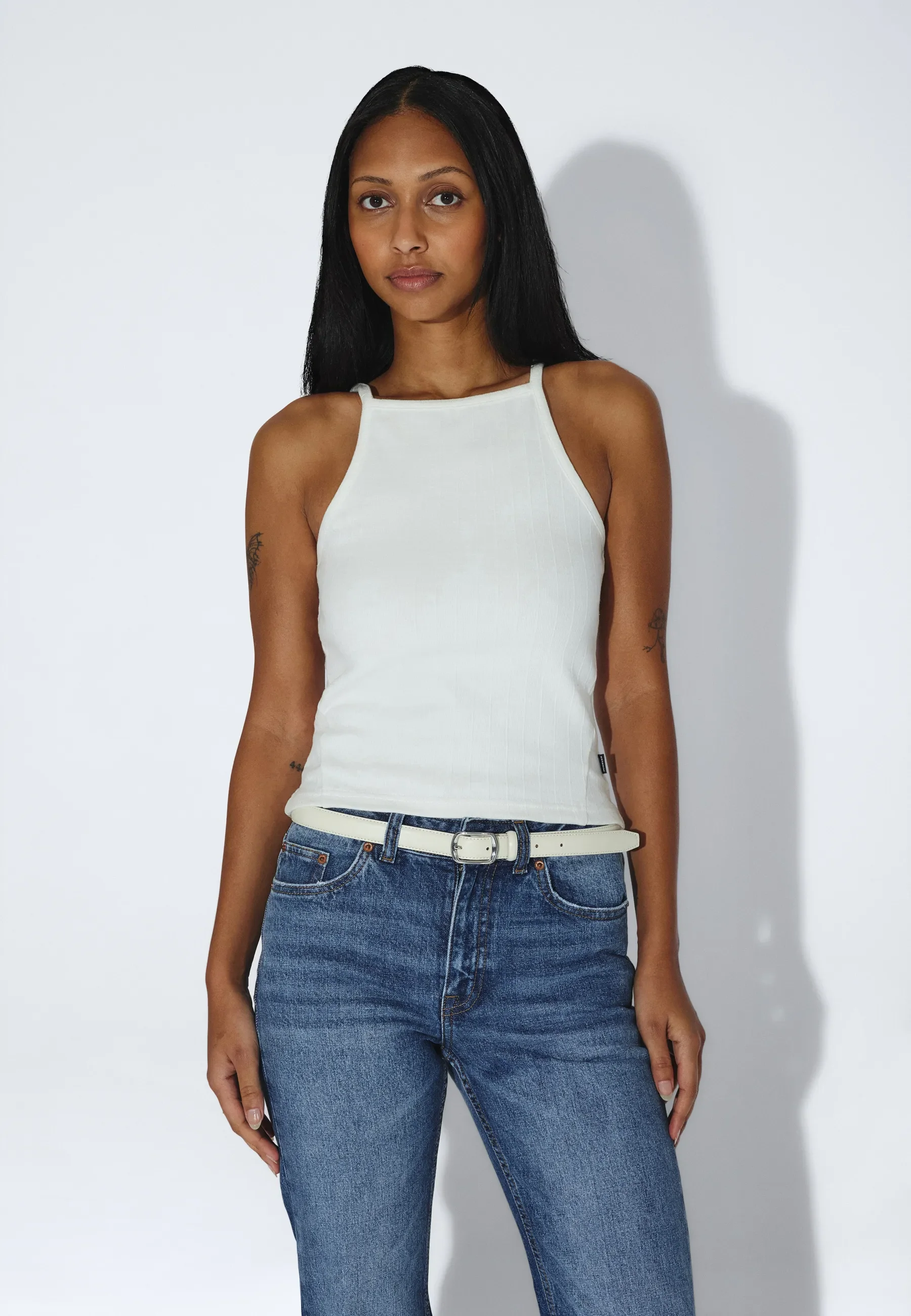 Liora Rib Top - Off White - Image 7