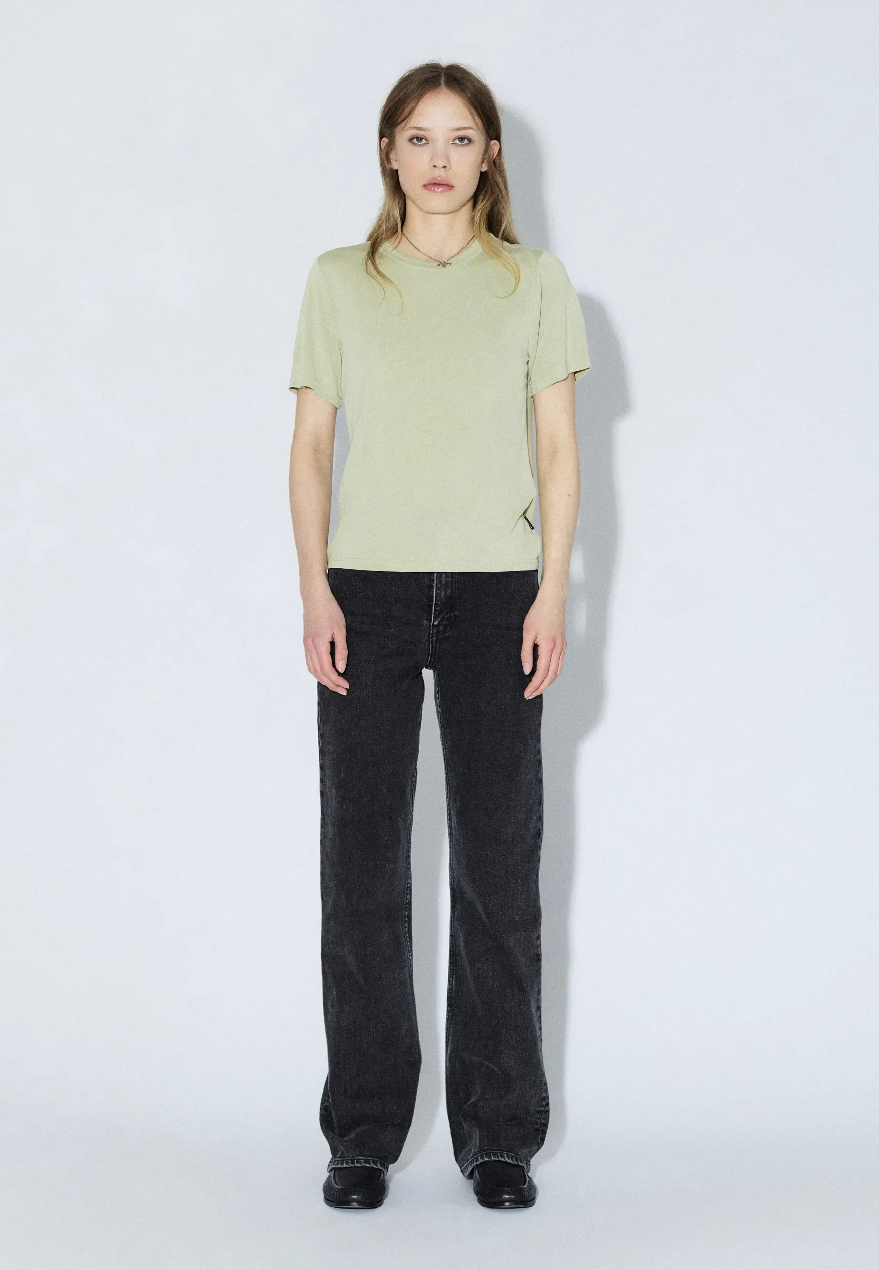 Lyra Top - Lt Green Mono - Image 2