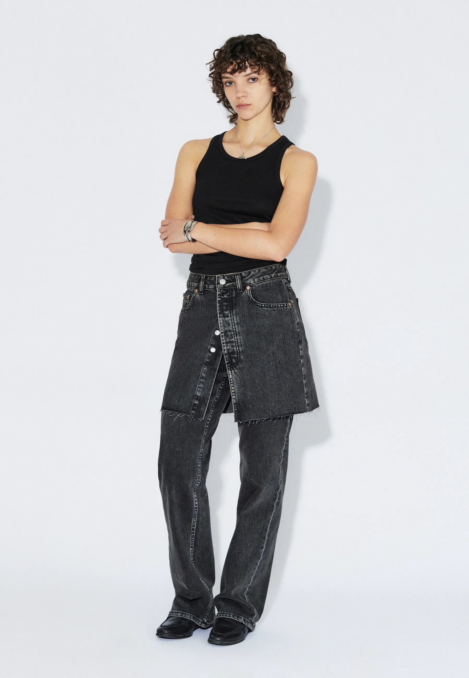Mella Top - Black Mono - Image 2