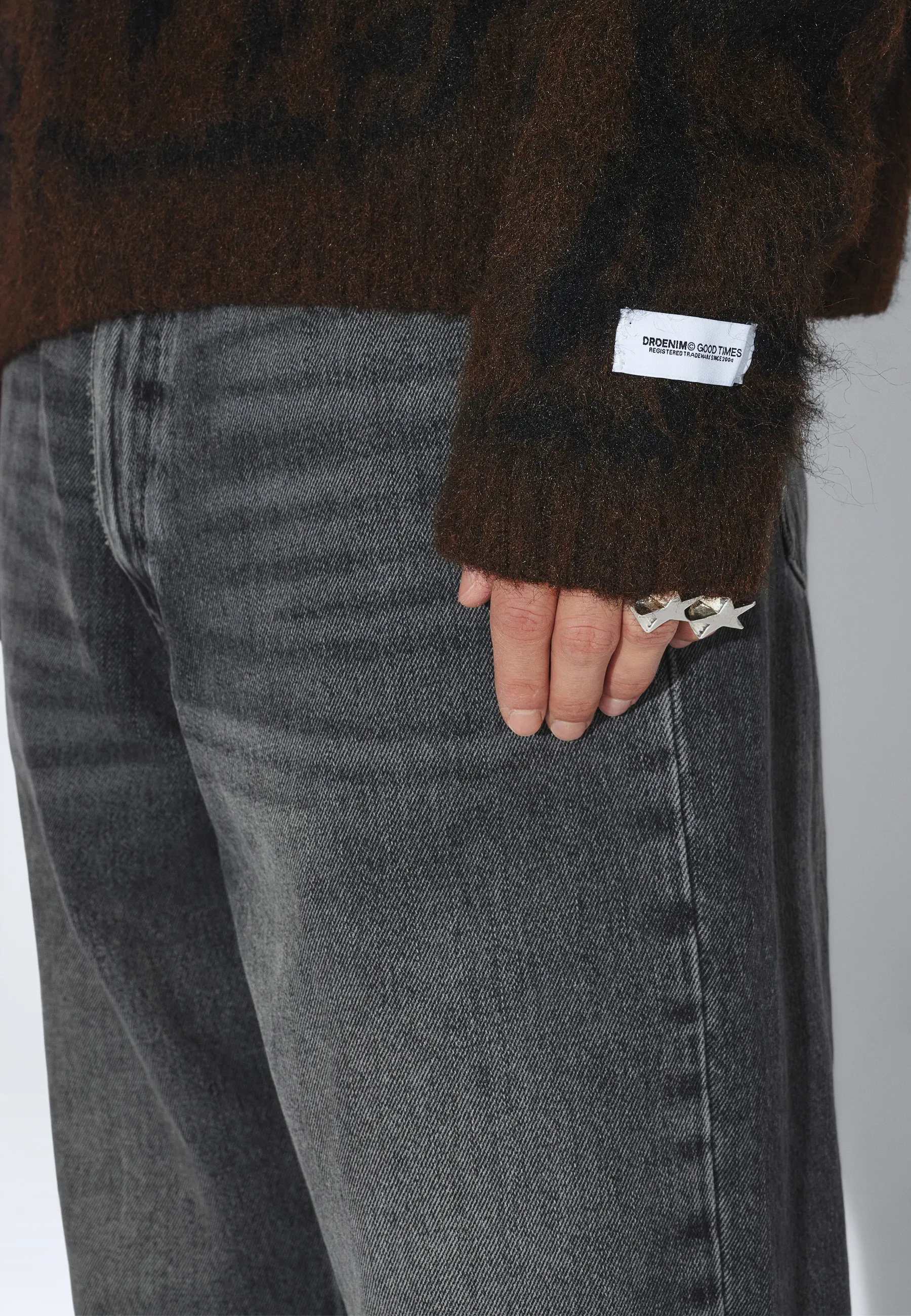 Mic Sweater - Brown Black Scribble - Image 19