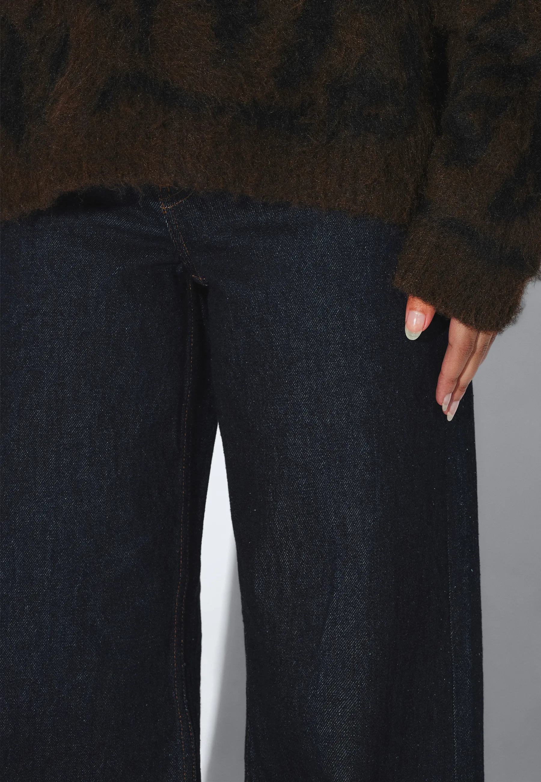 Mic Sweater - Brown Black Scribble - Image 20