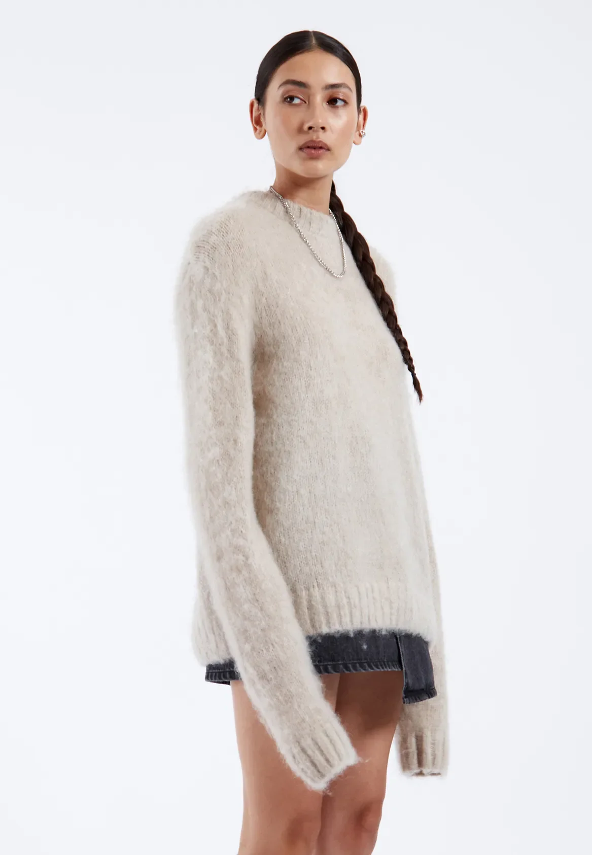 Mic Sweater - Brushed Silver Lining - Image 8