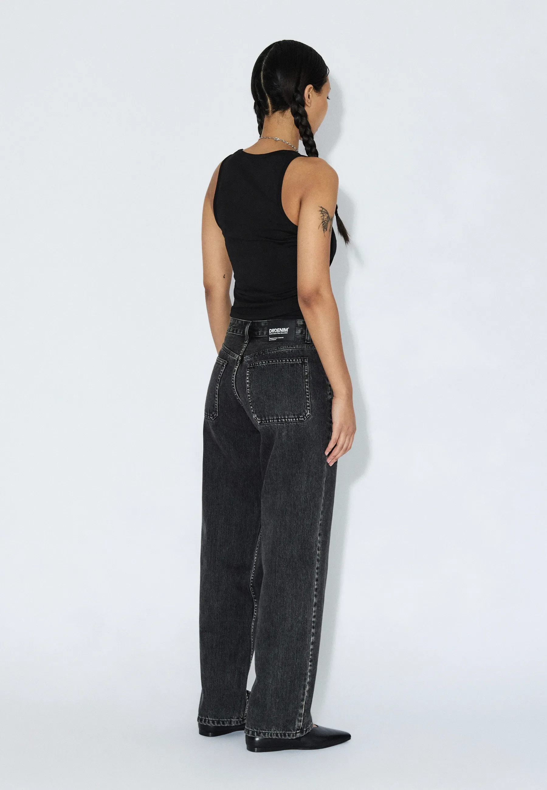 Nika Mid Straight Worker - Aged Black - Image 4