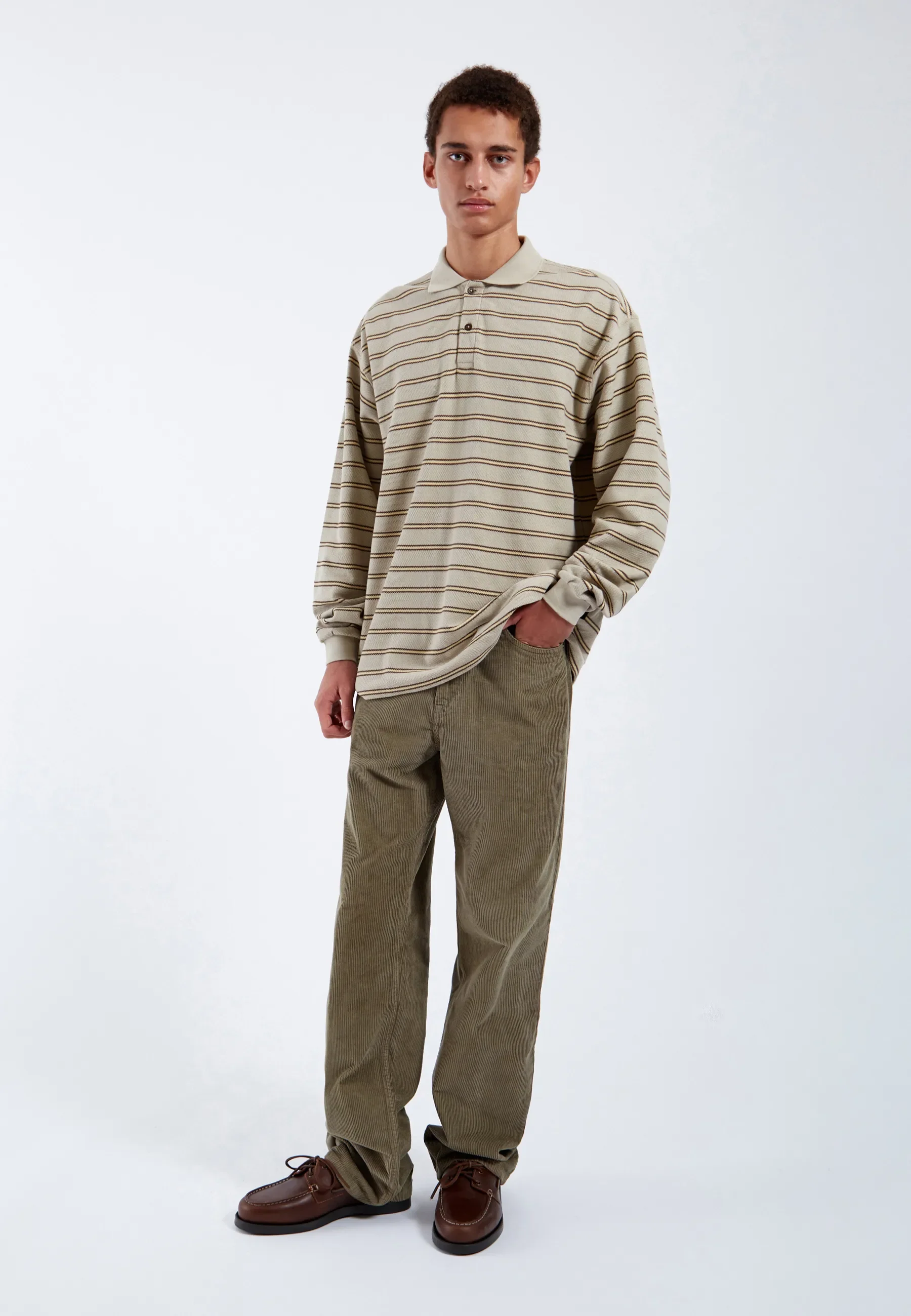 Omar Relaxed - Dust Green Cord - Image 3