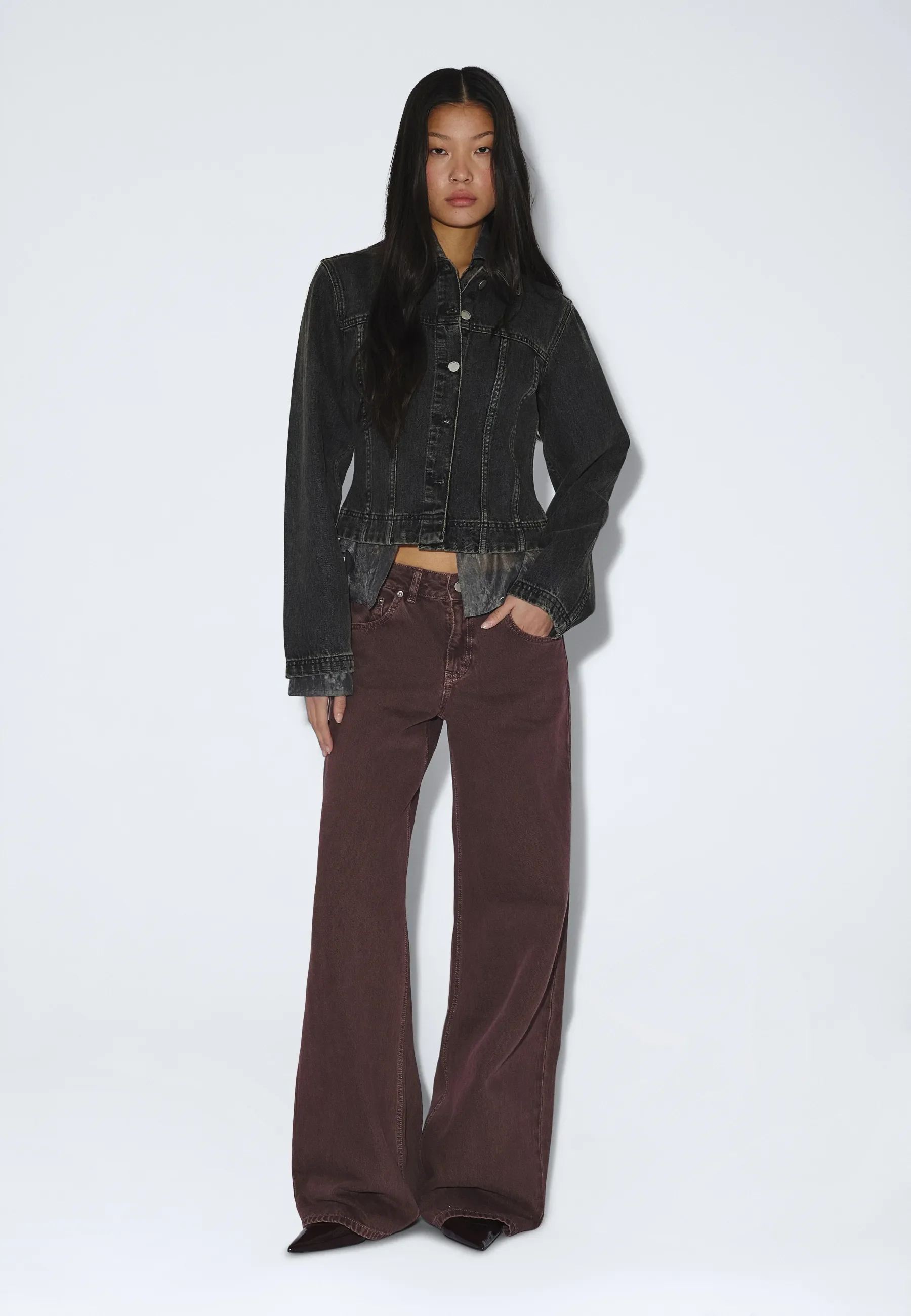Rhue Low Wide - Washed Aubergine