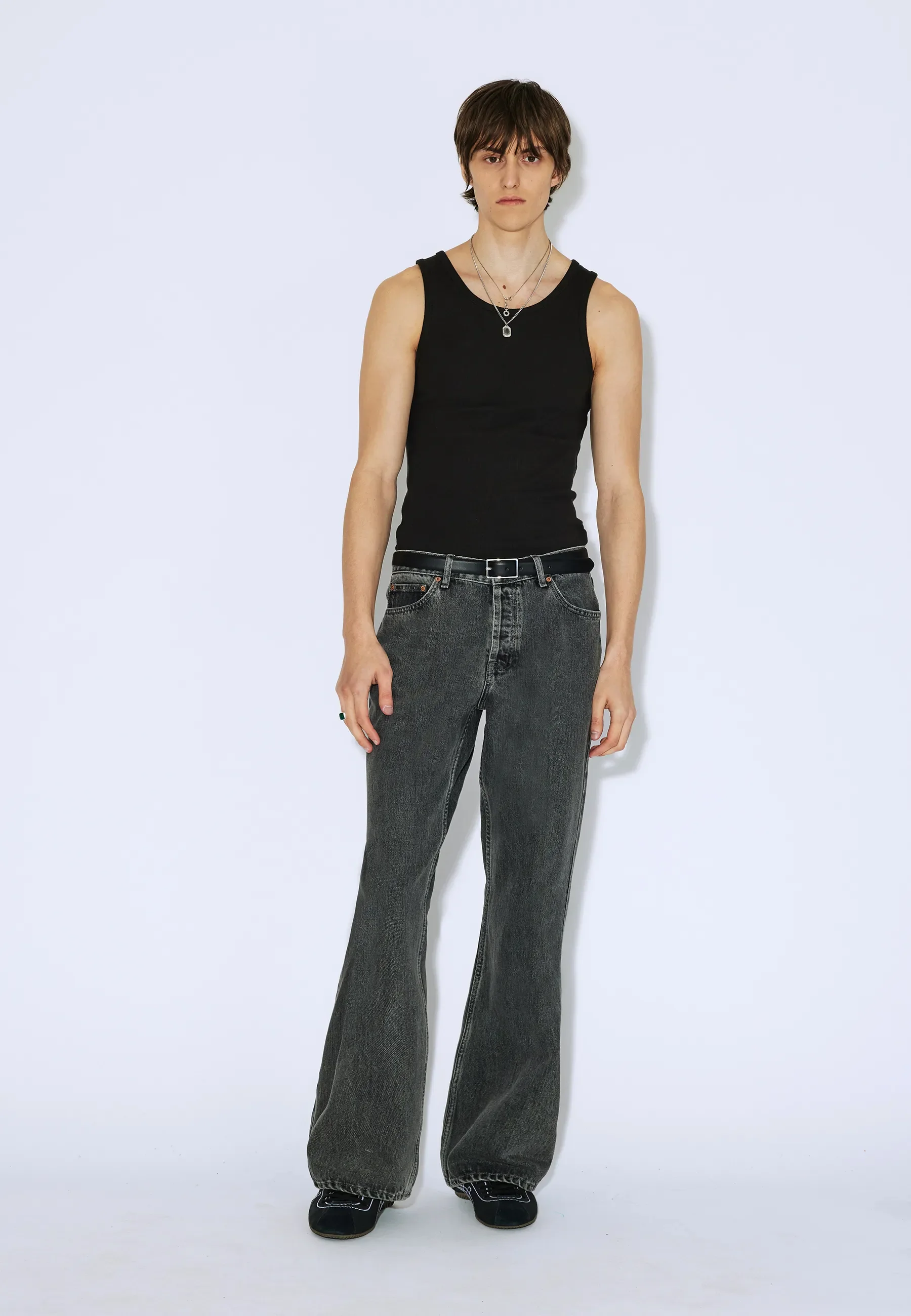 Rift Wide Bootcut - Mid Grey Retro - Image 4
