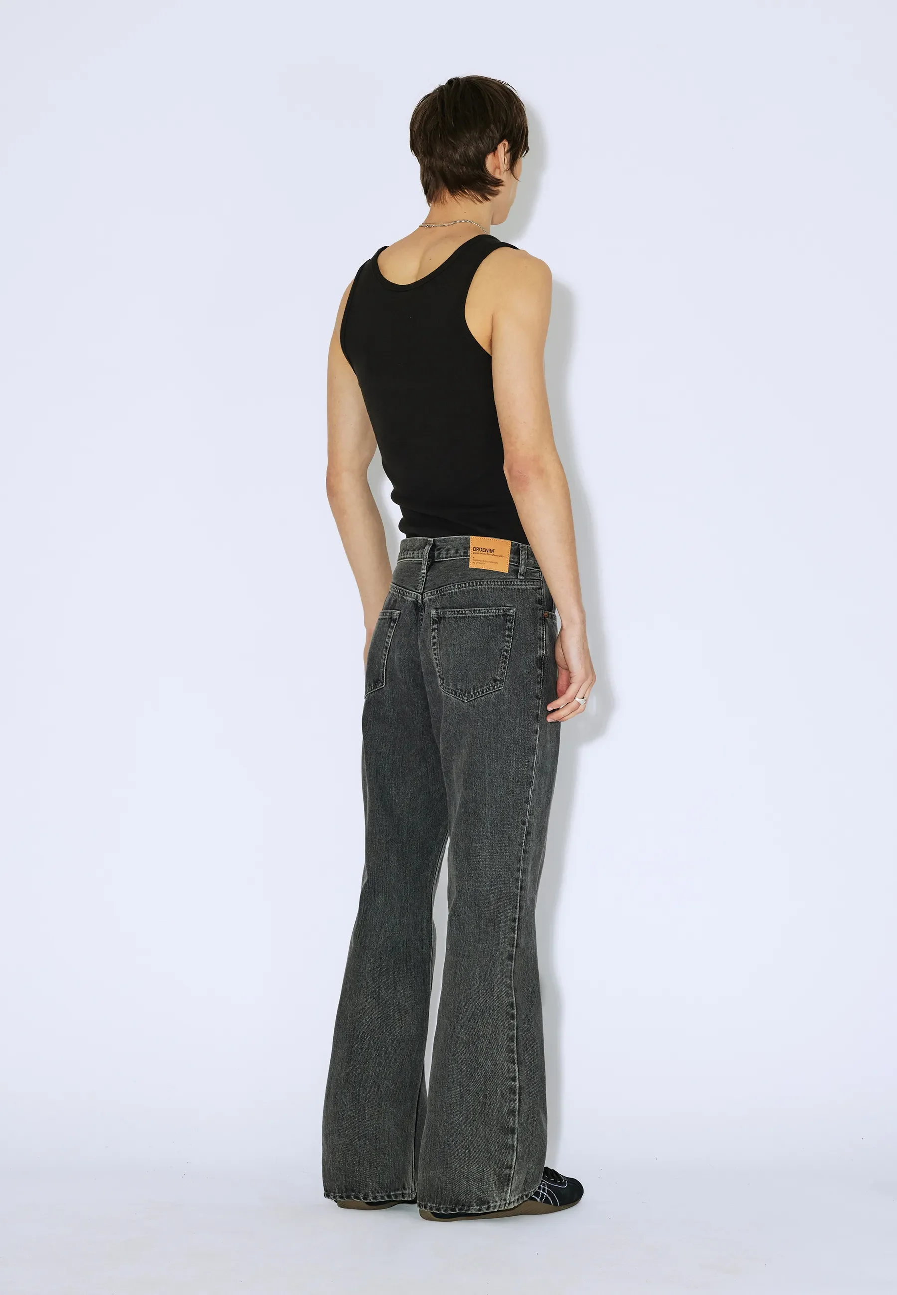 Rift Wide Bootcut - Mid Grey Retro - Image 5