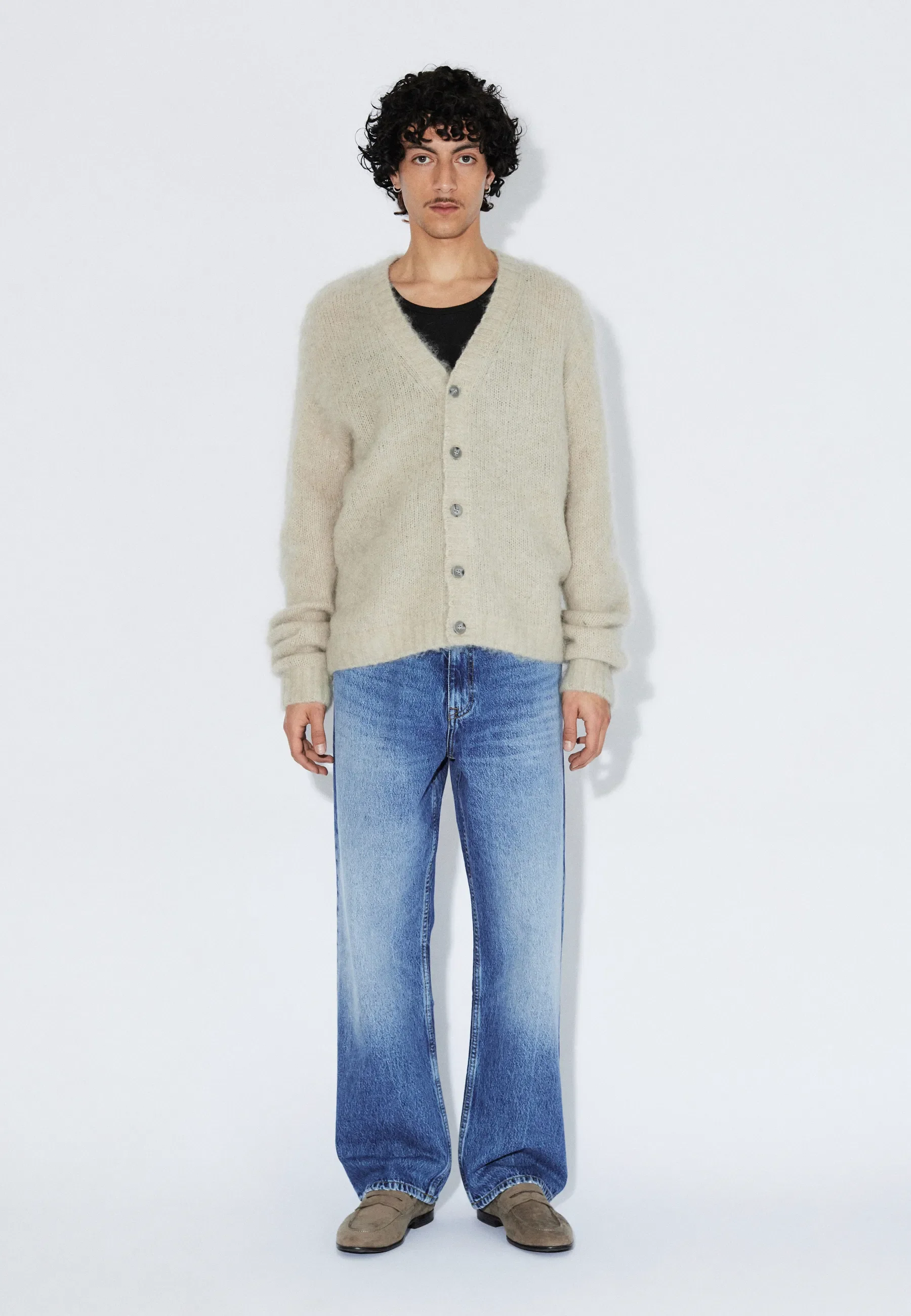 Tom Cardigan - Brushed Silver Lining - Image 2