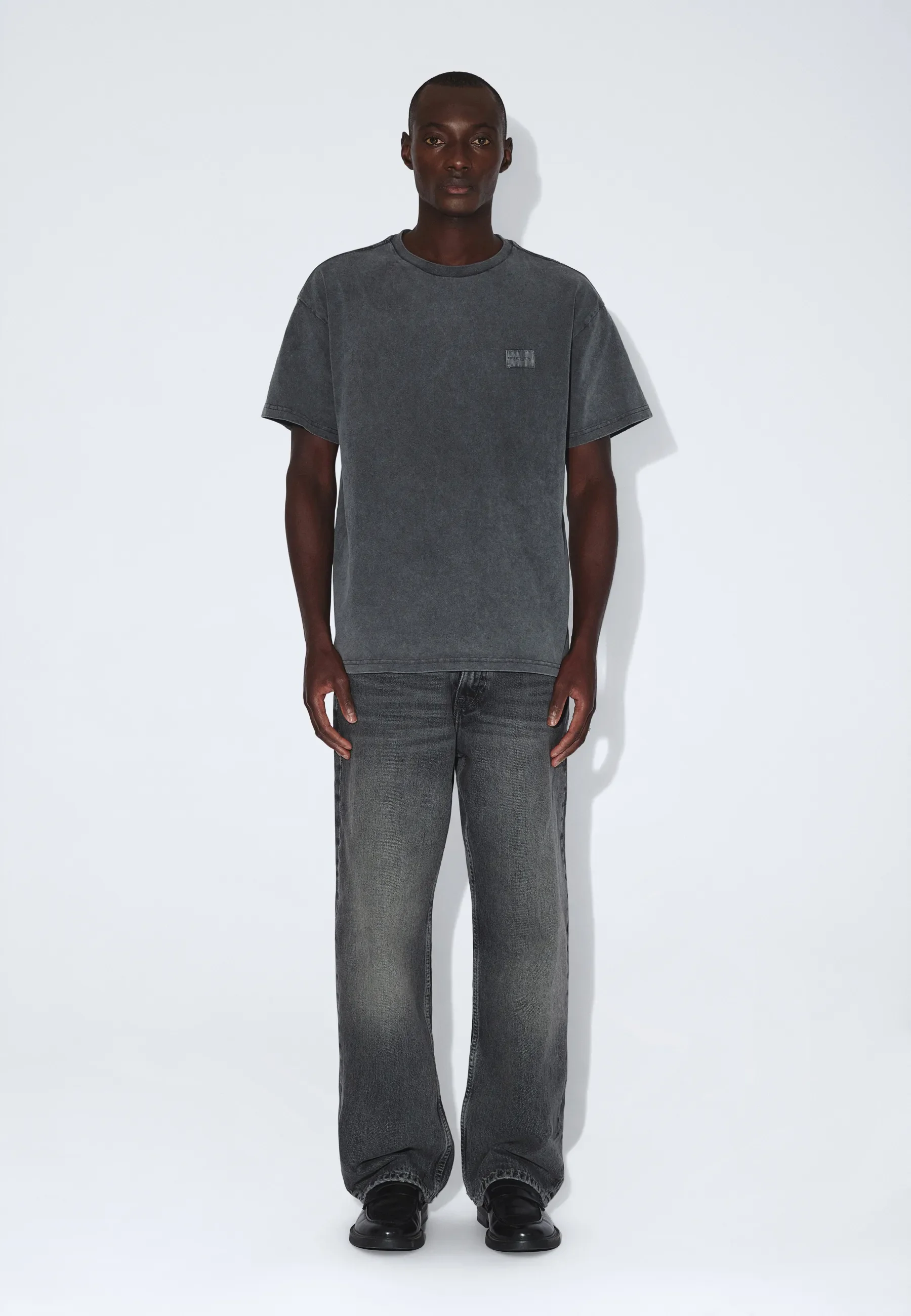 Trooper Tee - Grey Black Overdye
