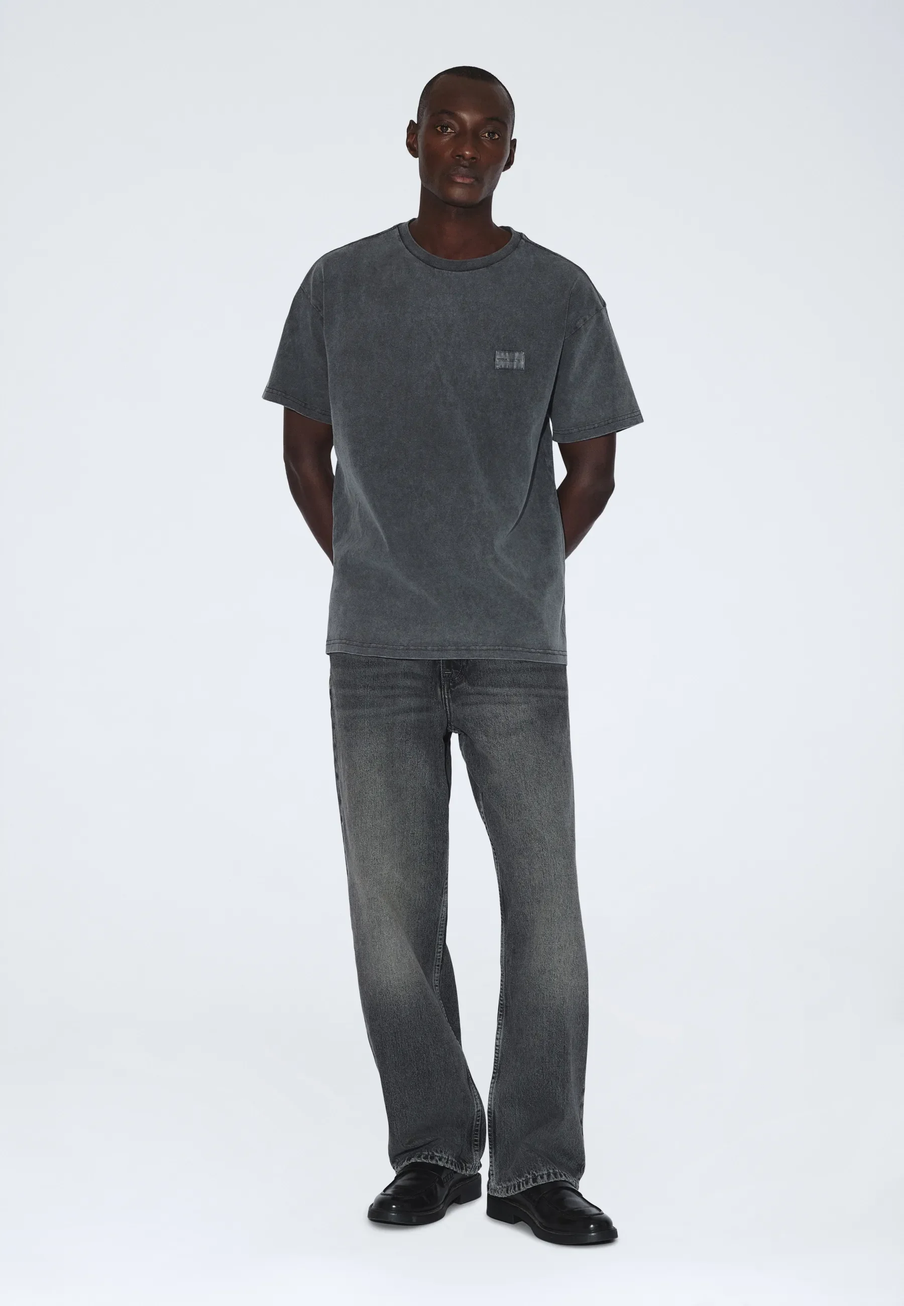 Trooper Tee - Grey Black Overdye - Image 4
